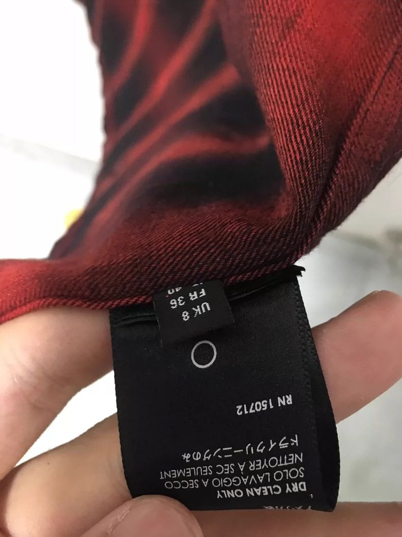 Amiri Amiri Black and red glitter pink plaid shirt S size -DMC Size US S / EU 44-46 / 1 - 3 Thumbnail