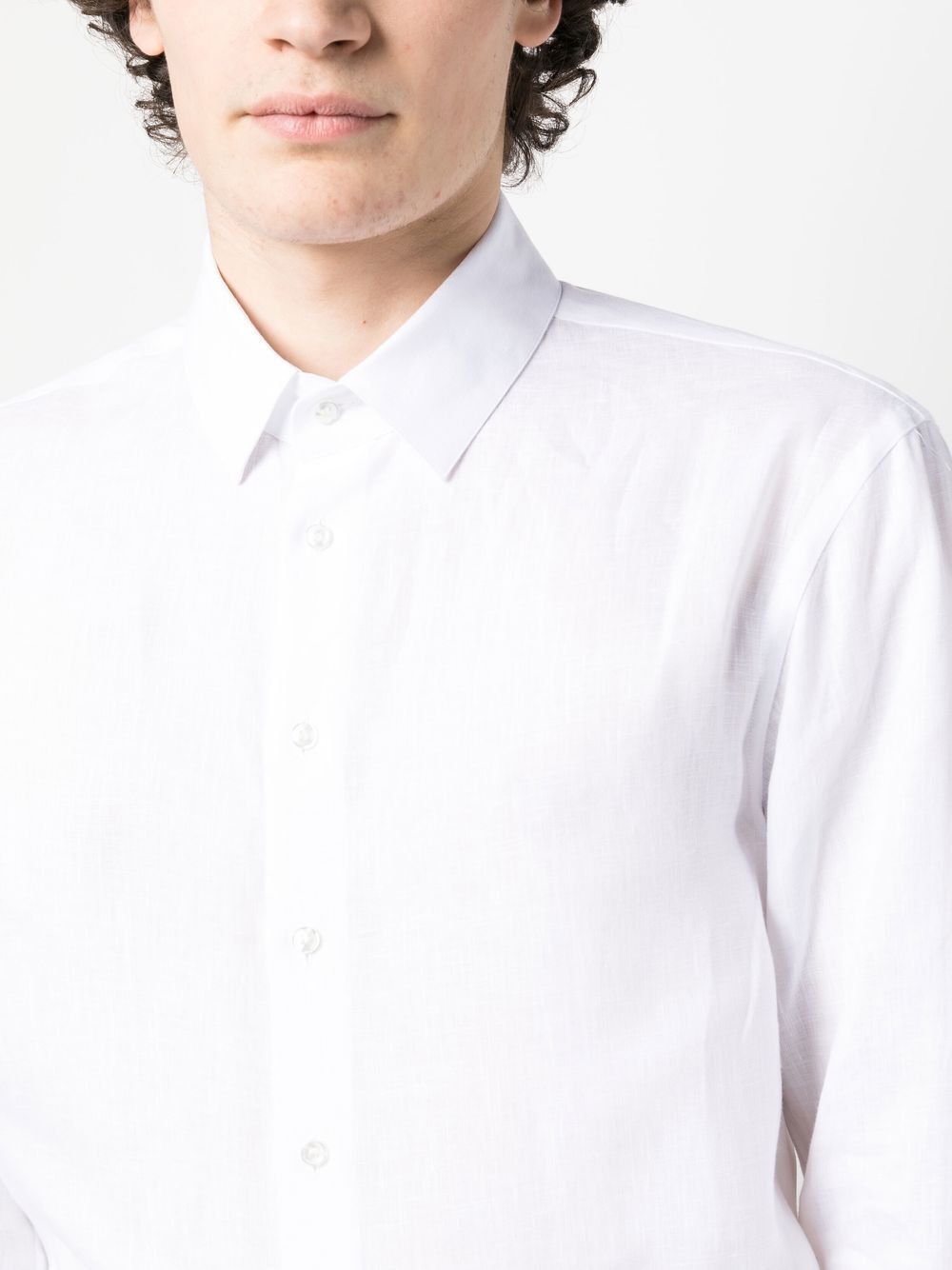 Giorgio Armani REGULAR FIT LINEN SHIRT Size US M / EU 48-50 / 2 - 2 Thumbnail