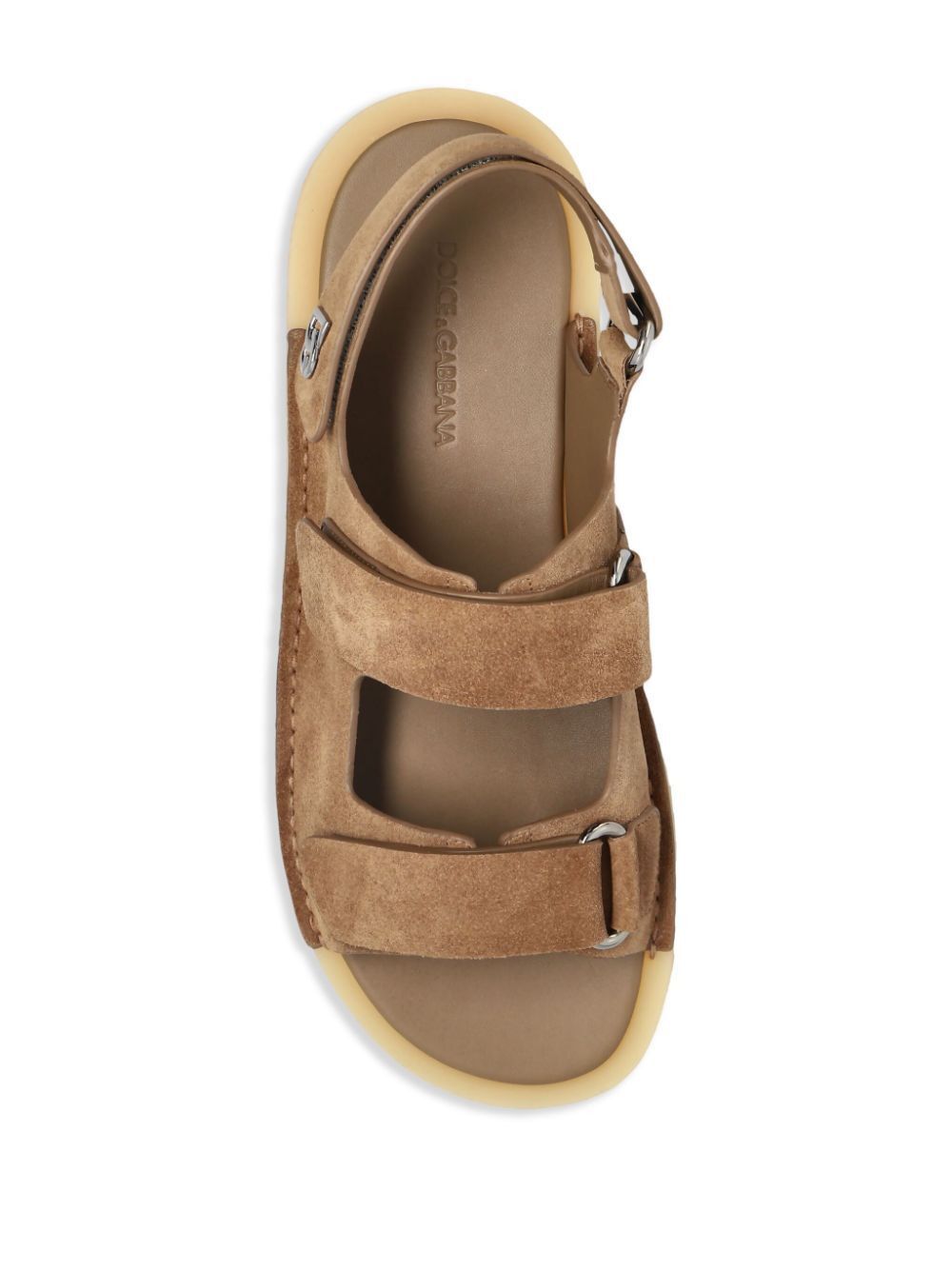 Dolce & Gabbana TOUCH-STRAP SUEDE SANDALS Size US 7 / EU 40 - 4 Thumbnail