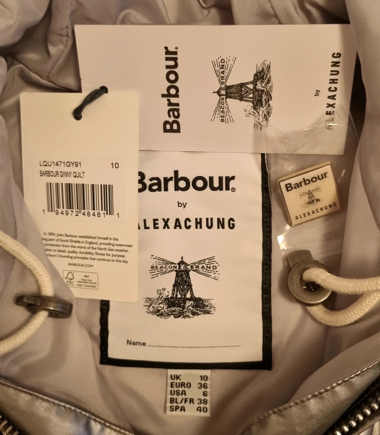 Barbour Barbour GinnyQuilt Jacket Size S / US 4 / IT 40 - 2 Thumbnail