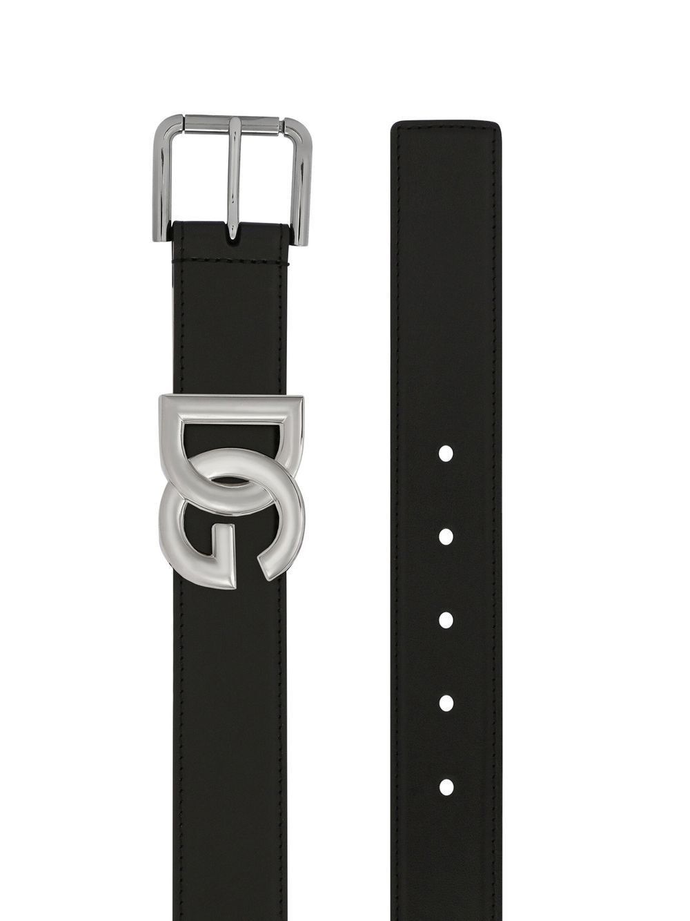 Dolce & Gabbana CALFSKIN BELT WITH DG LOGO Size ONE SIZE - 2 Thumbnail