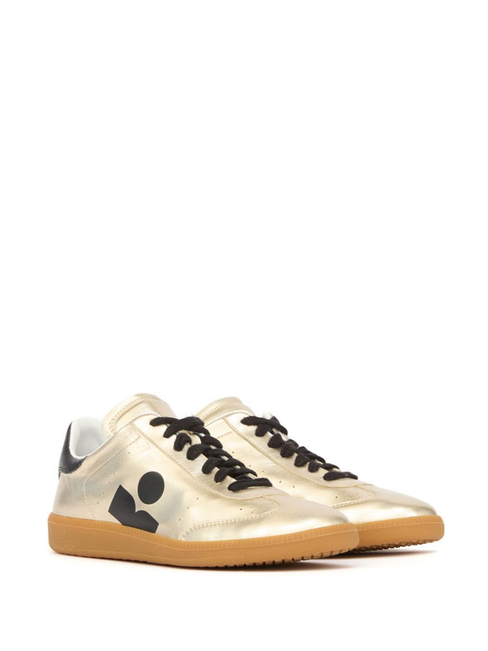Isabel Marant METALLIC LEATHER KAYCEE SNEAKERS Size US 6 / IT 36 - 3 Thumbnail