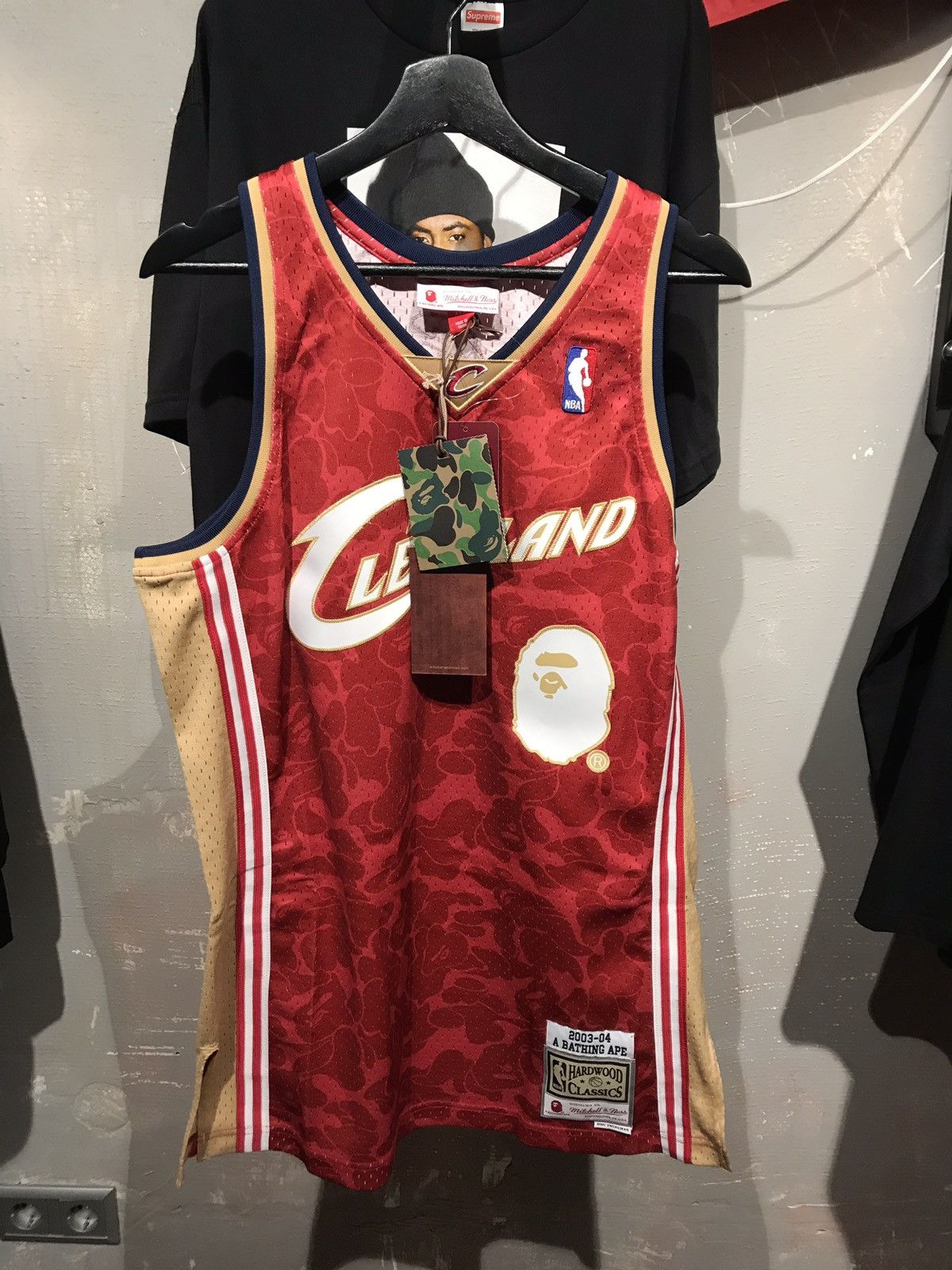 A Bathing Ape Cleveland Cavs Mitchell & Ness x BAPE NBA Shirt