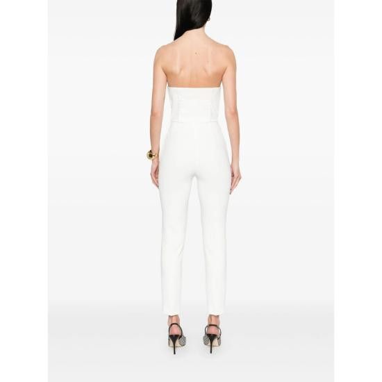 Elisabetta Franchi ELISABETTA FRANCHI Women Jumpsuits TU03951E2 360 WHITE Size 30" / US 8 / IT 44 - 2 Thumbnail