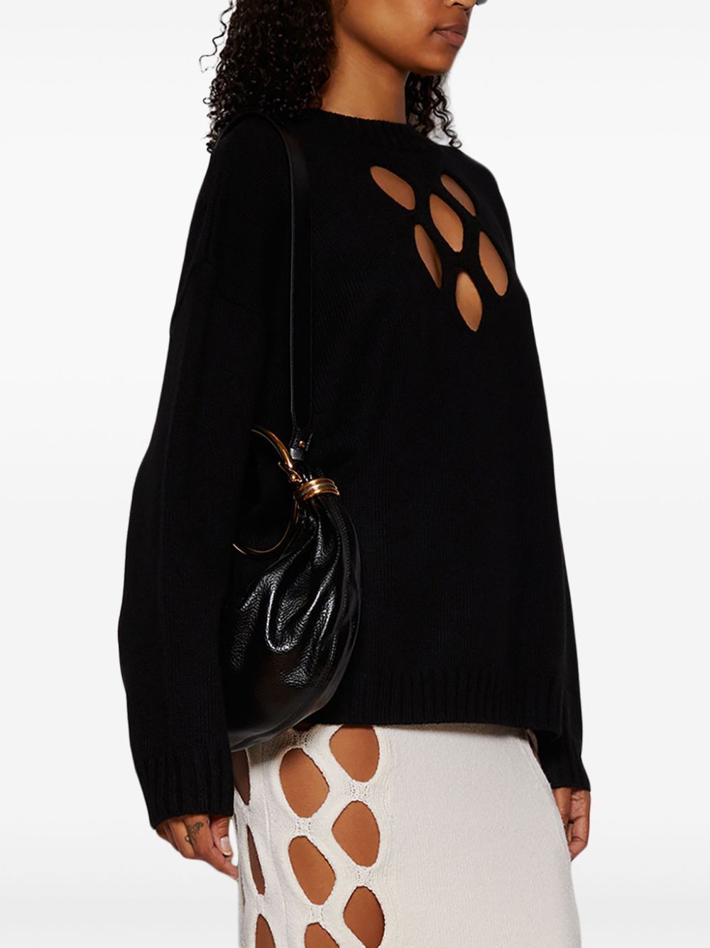 Chloe SMALL BRACELET HOBO BAG IN GRAINED LEATHER Size ONE SIZE - 4 Thumbnail