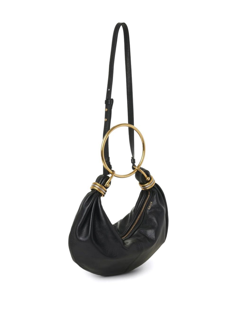 Chloe SMALL BRACELET HOBO BAG IN GRAINED LEATHER Size ONE SIZE - 3 Thumbnail