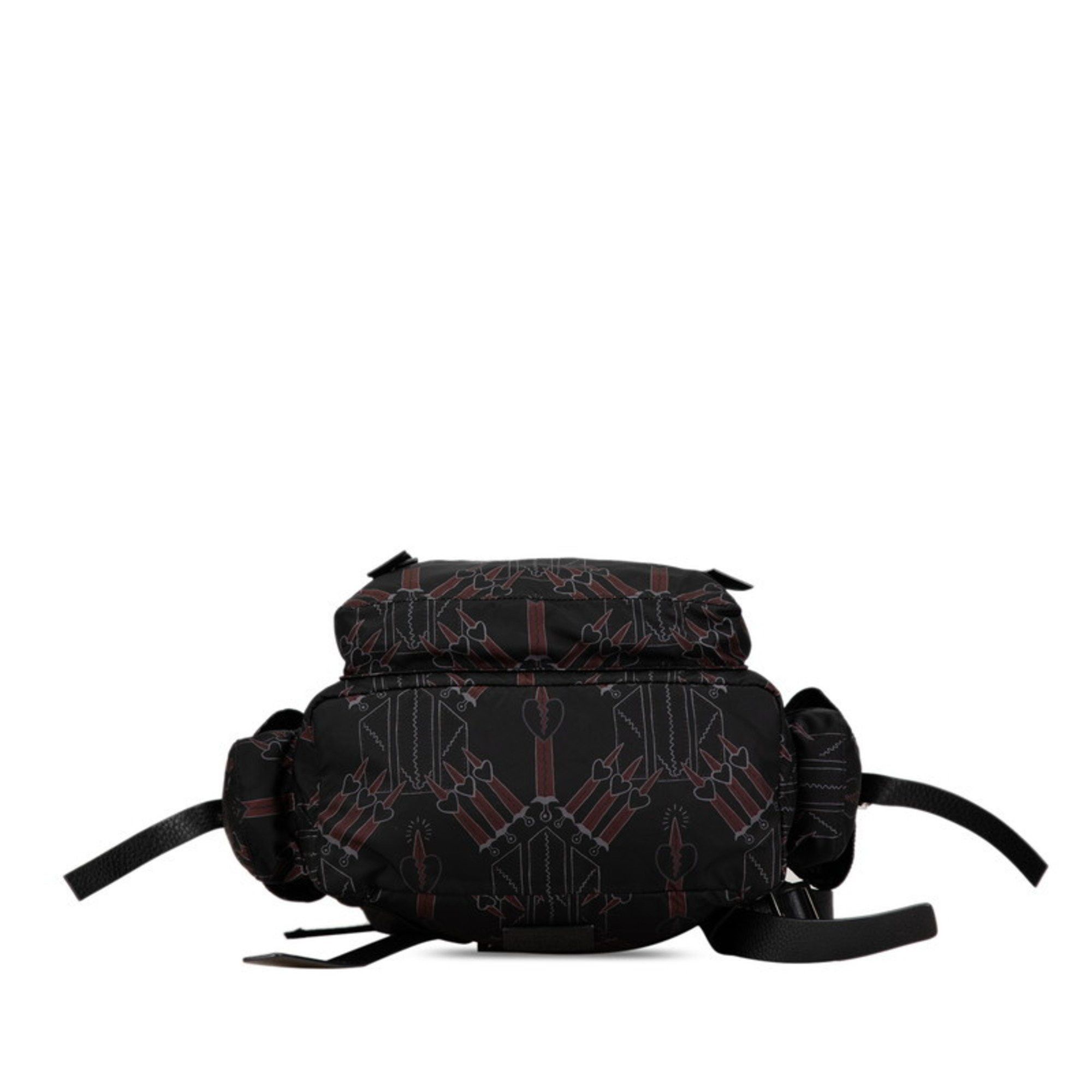 Valentino Valentino Love Blade Backpack Black Multicolor Nylon Leather Men's VALENTINO Size ONE SIZE - 3 Thumbnail