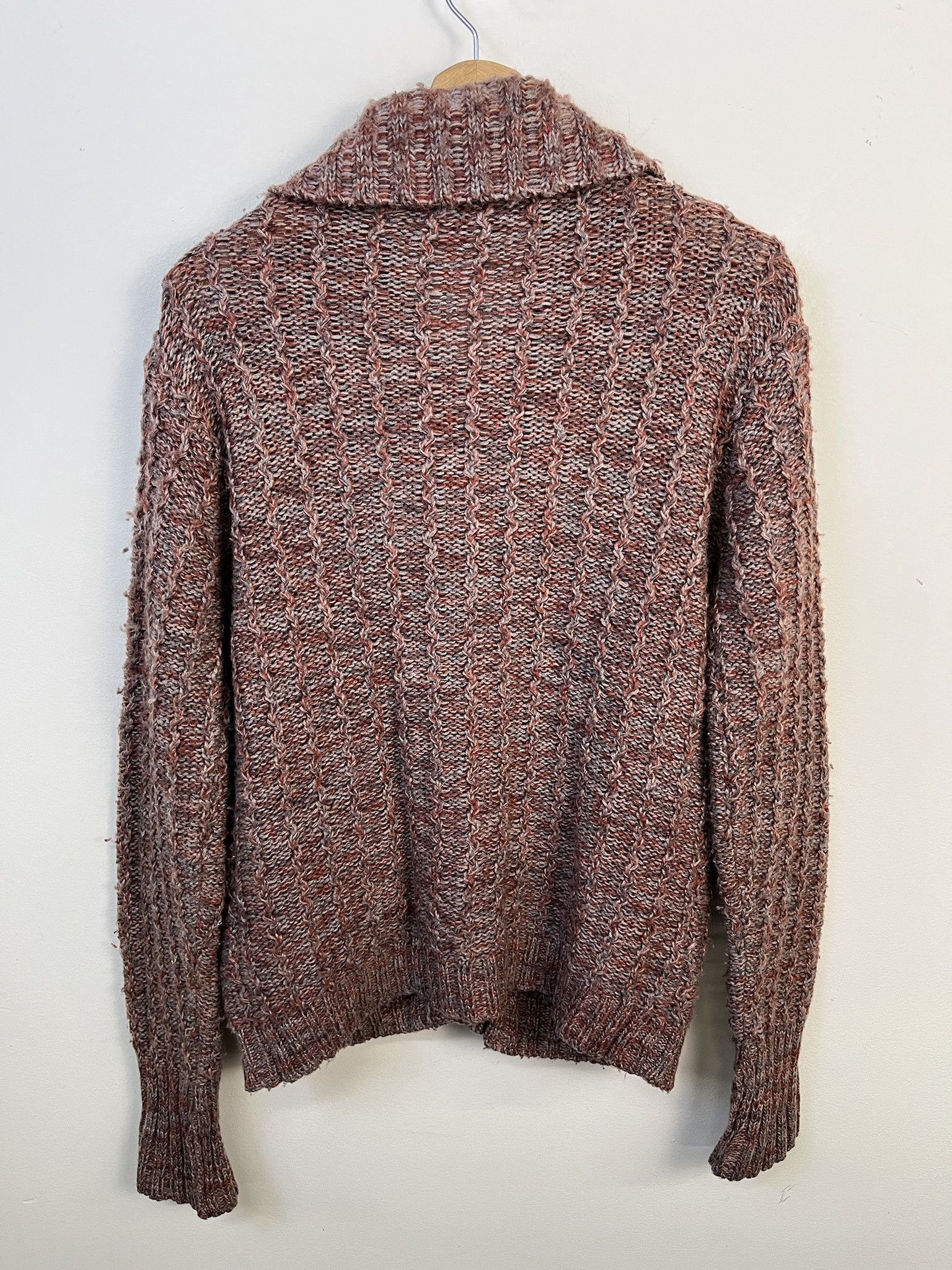 Other Vintage Knit Sweater 1990s Sweater Girl Red Heather Wiggle Knit Cardigan Size S Size US S / EU 44-46 / 1 - 3 Thumbnail