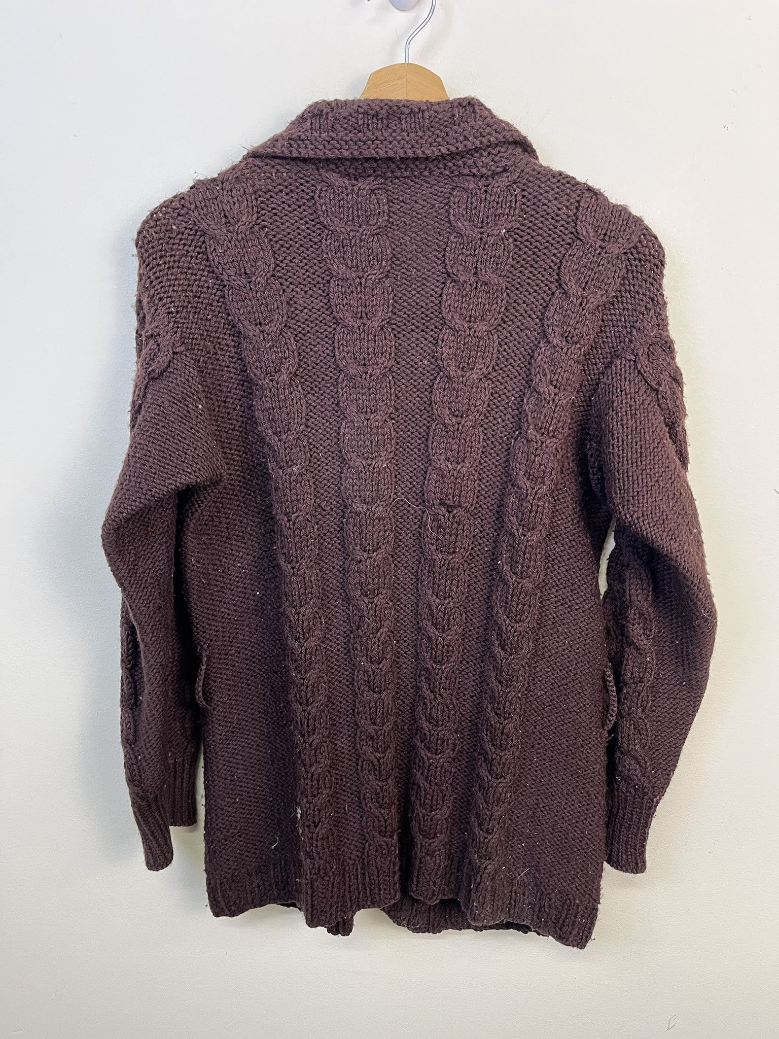 Other Vintage Knit Sweater Thick Cableknit Cardigan Size S Size US S / EU 44-46 / 1 - 2 Thumbnail