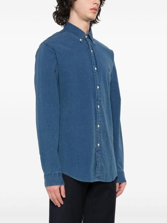 Polo Ralph Lauren POLO RALPH LAUREN Men Long Tops 710 938519 002 Blue Size US M / EU 48-50 / 2 - 2 Thumbnail