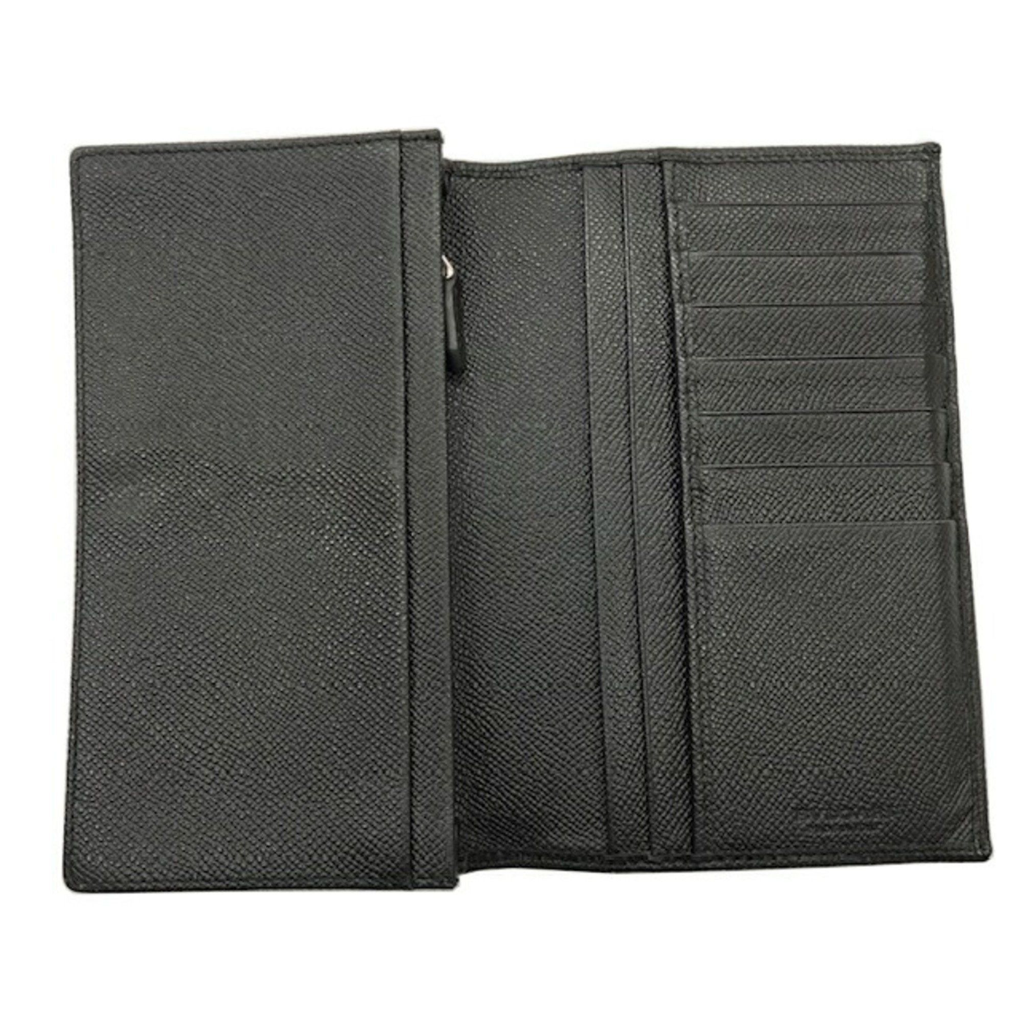 Bvlgari BVLGARI Bulgari Bi-fold Long Wallet 30398 Man Grain Calf Leather Black Men's Size ONE SIZE - 5 Thumbnail