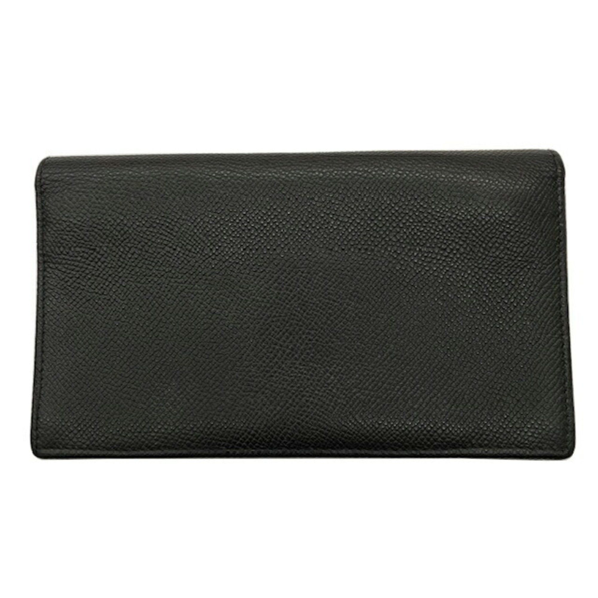 Bvlgari BVLGARI Bulgari Bi-fold Long Wallet 30398 Man Grain Calf Leather Black Men's Size ONE SIZE - 2 Thumbnail