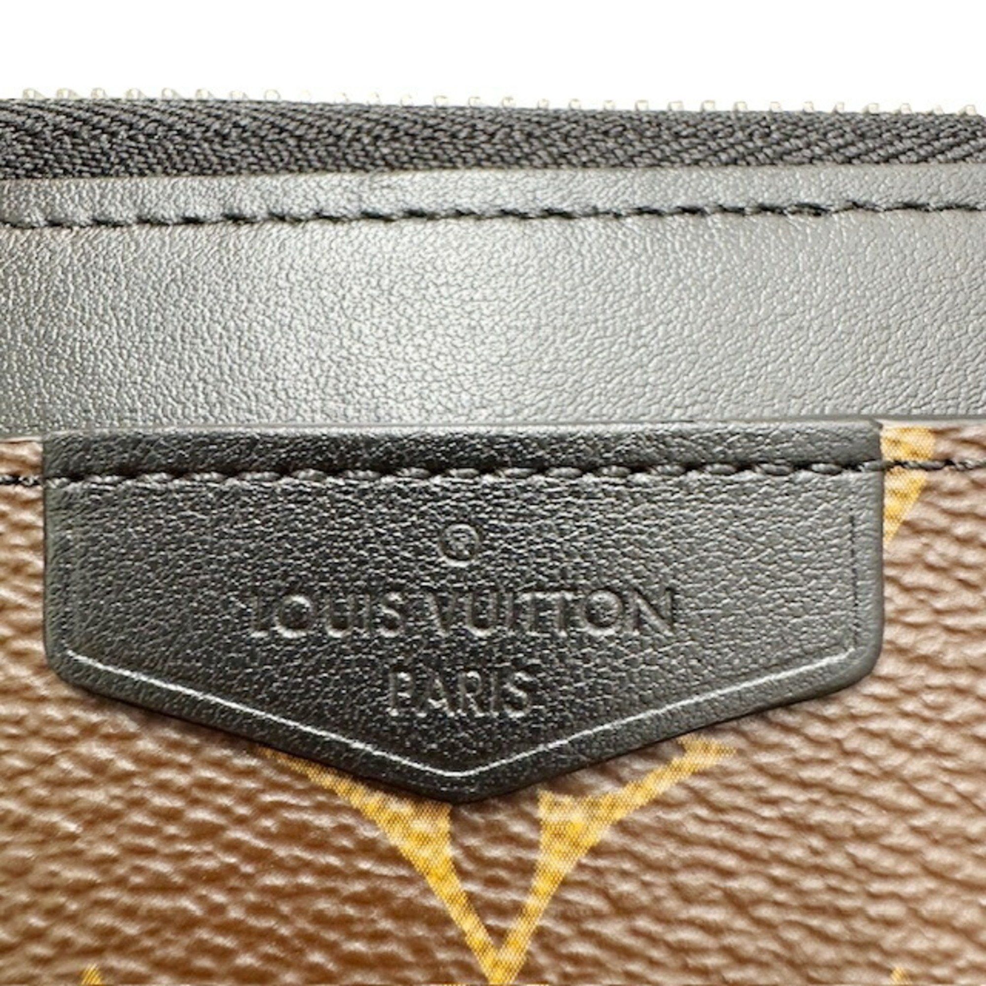 Louis Vuitton Louis Vuitton Monogram Macassar Zippy Dragonne M69407 RFID L-shaped long wallet Calf leather with strap Brown Noir Black Men's Size ONE SIZE - 8 Thumbnail