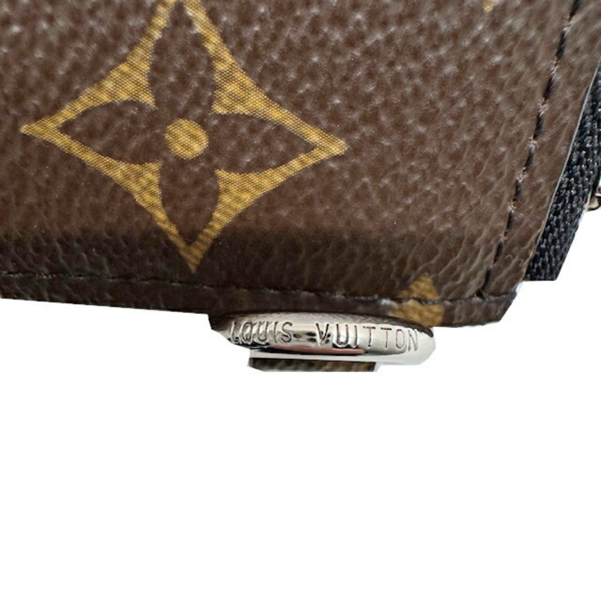 Louis Vuitton Louis Vuitton Monogram Macassar Zippy Dragonne M69407 RFID L-shaped long wallet Calf leather with strap Brown Noir Black Men's Size ONE SIZE - 7 Thumbnail