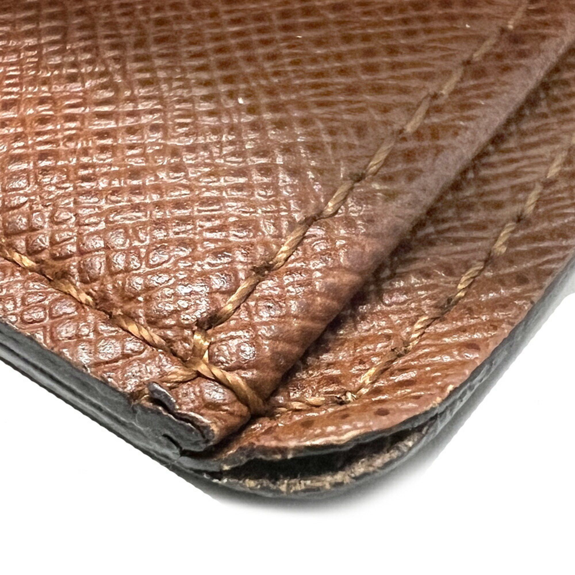 Louis Vuitton Louis Vuitton Portobier 6 CT2137 Business Card Holder/Card Case Coated Canvas Monogram Brown Size ONE SIZE - 6 Thumbnail