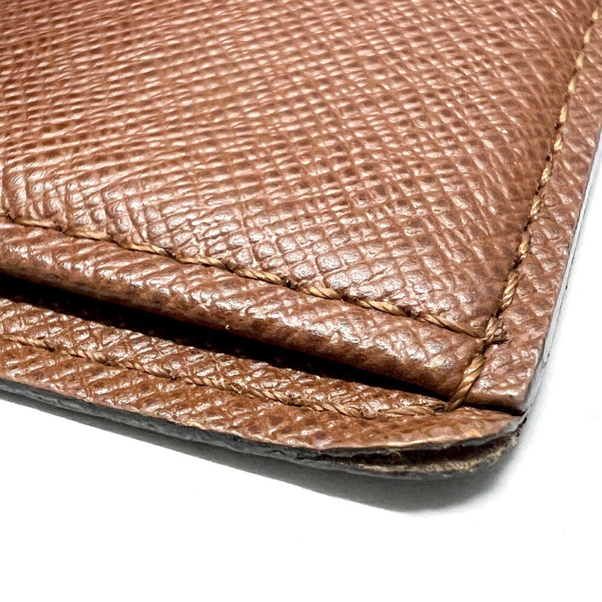 Louis Vuitton Louis Vuitton Portobier 6 CT2137 Business Card Holder/Card Case Coated Canvas Monogram Brown Size ONE SIZE - 7 Thumbnail