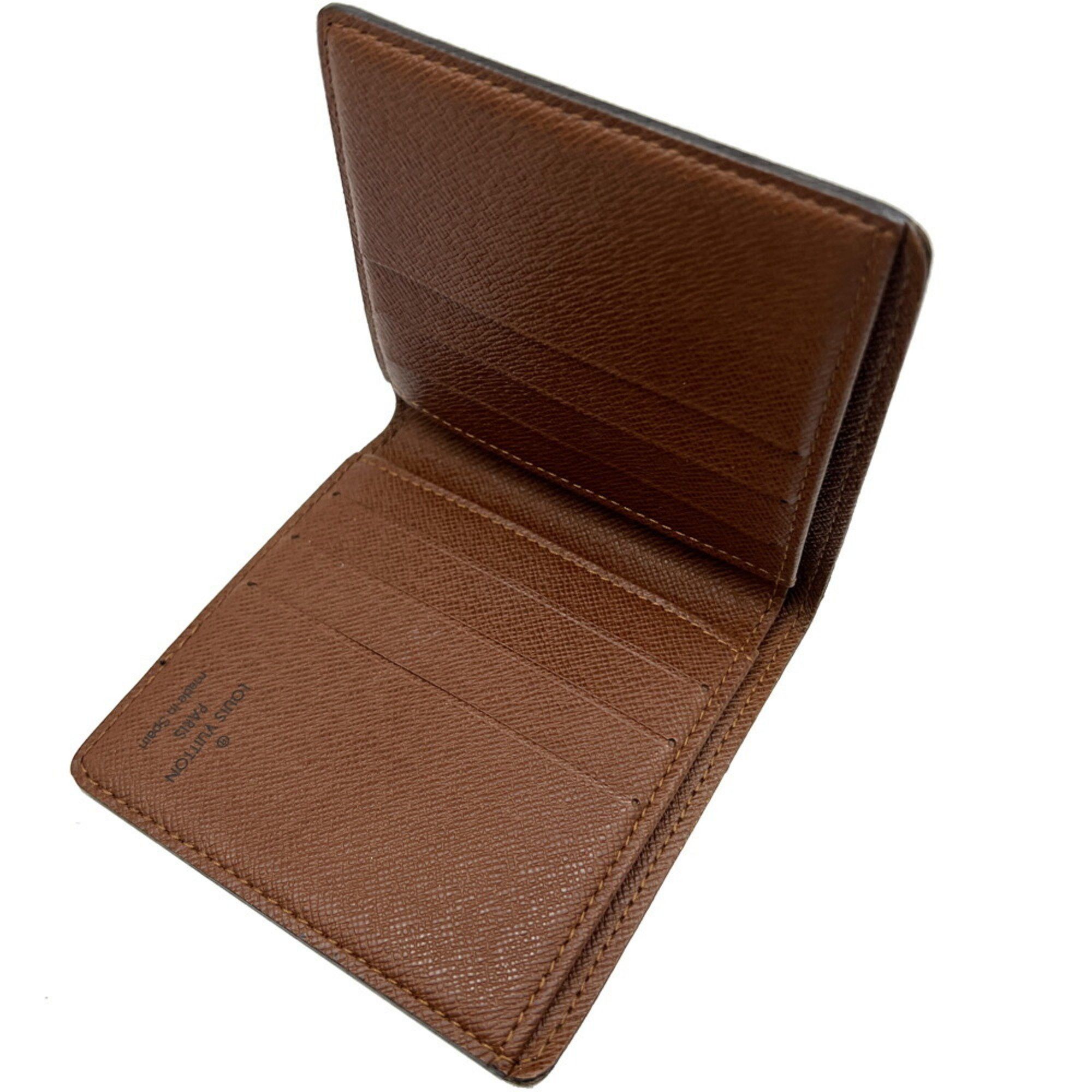 Louis Vuitton Louis Vuitton Portobier 6 CT2137 Business Card Holder/Card Case Coated Canvas Monogram Brown Size ONE SIZE - 4 Thumbnail