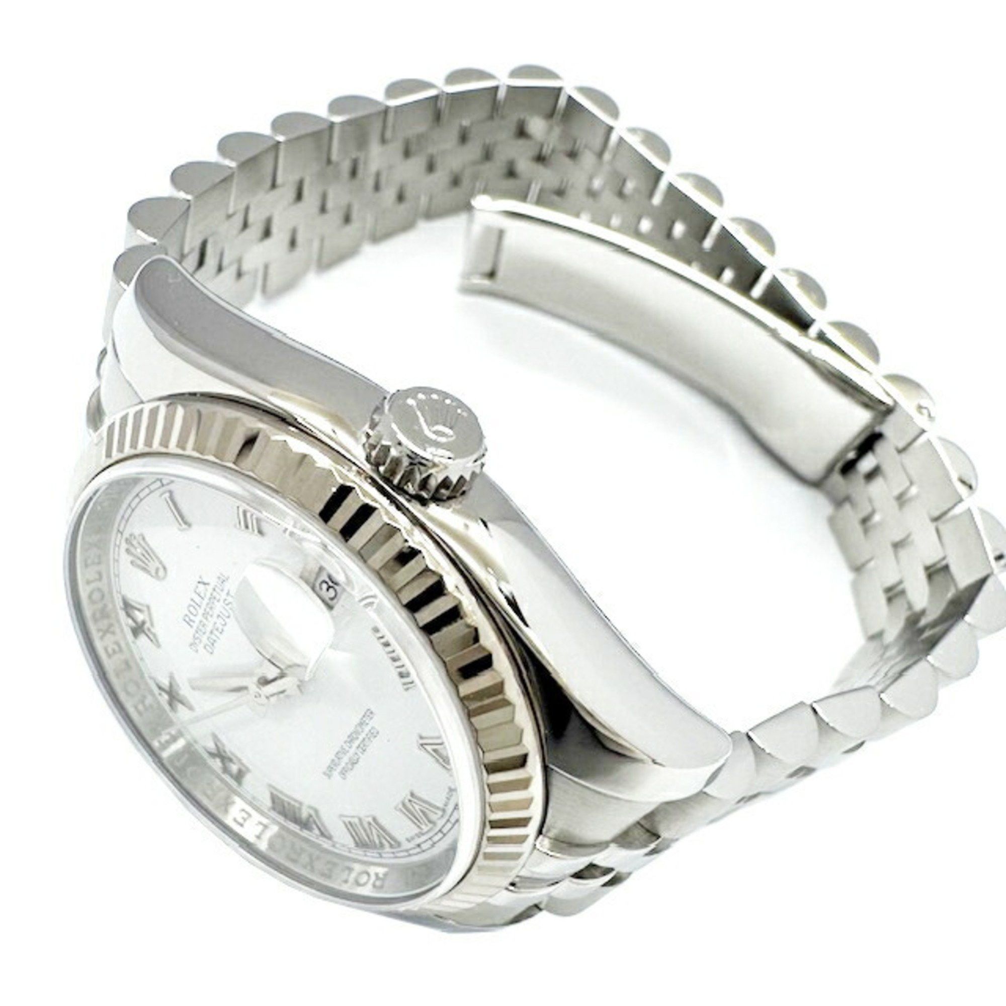 Rolex Rolex Datejust 116234 Roman Letters SS WG Combination Men's Automatic Watch Silver V Edition 2009 Size ONE SIZE - 5 Thumbnail