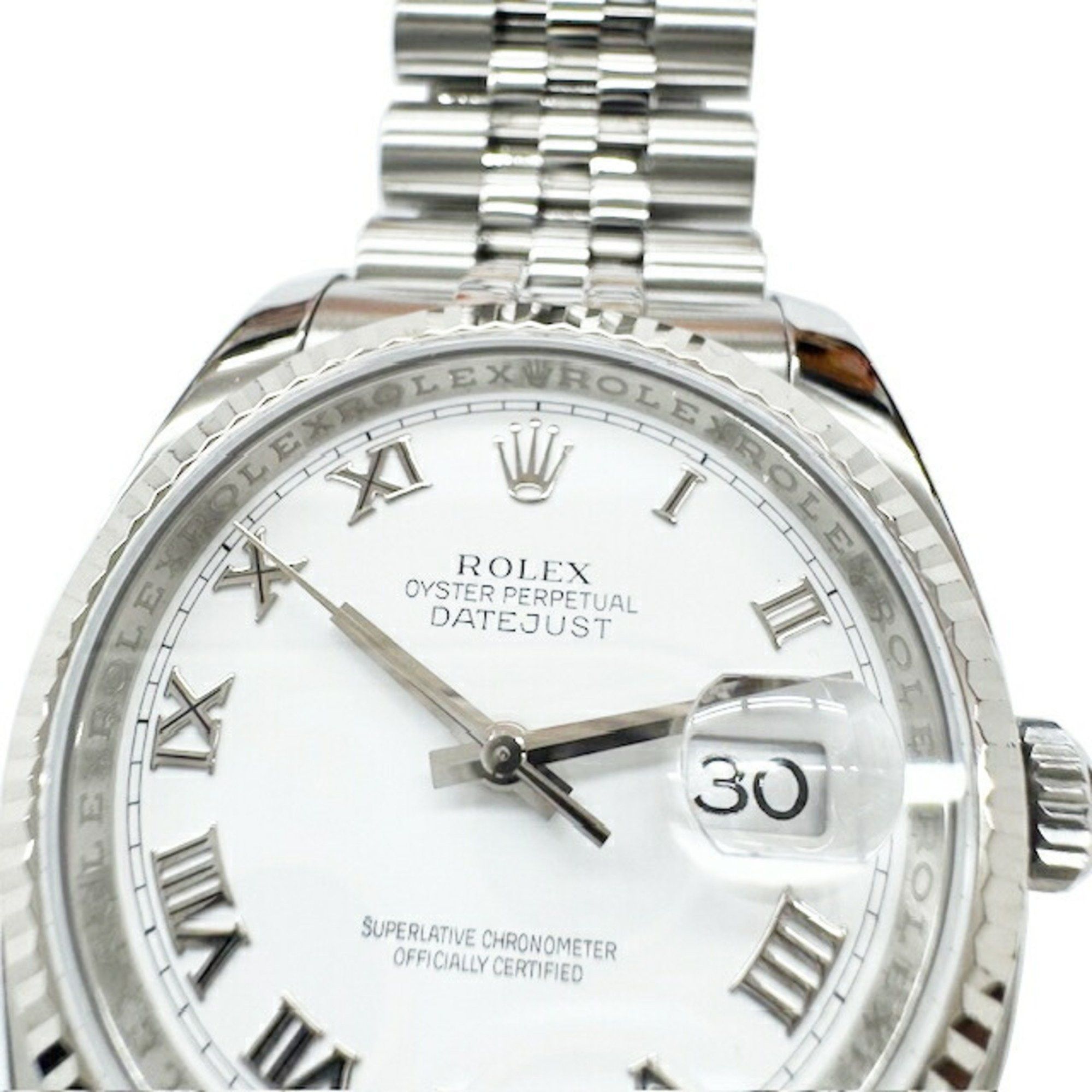 Rolex Rolex Datejust 116234 Roman Letters SS WG Combination Men's Automatic Watch Silver V Edition 2009 Size ONE SIZE - 7 Thumbnail