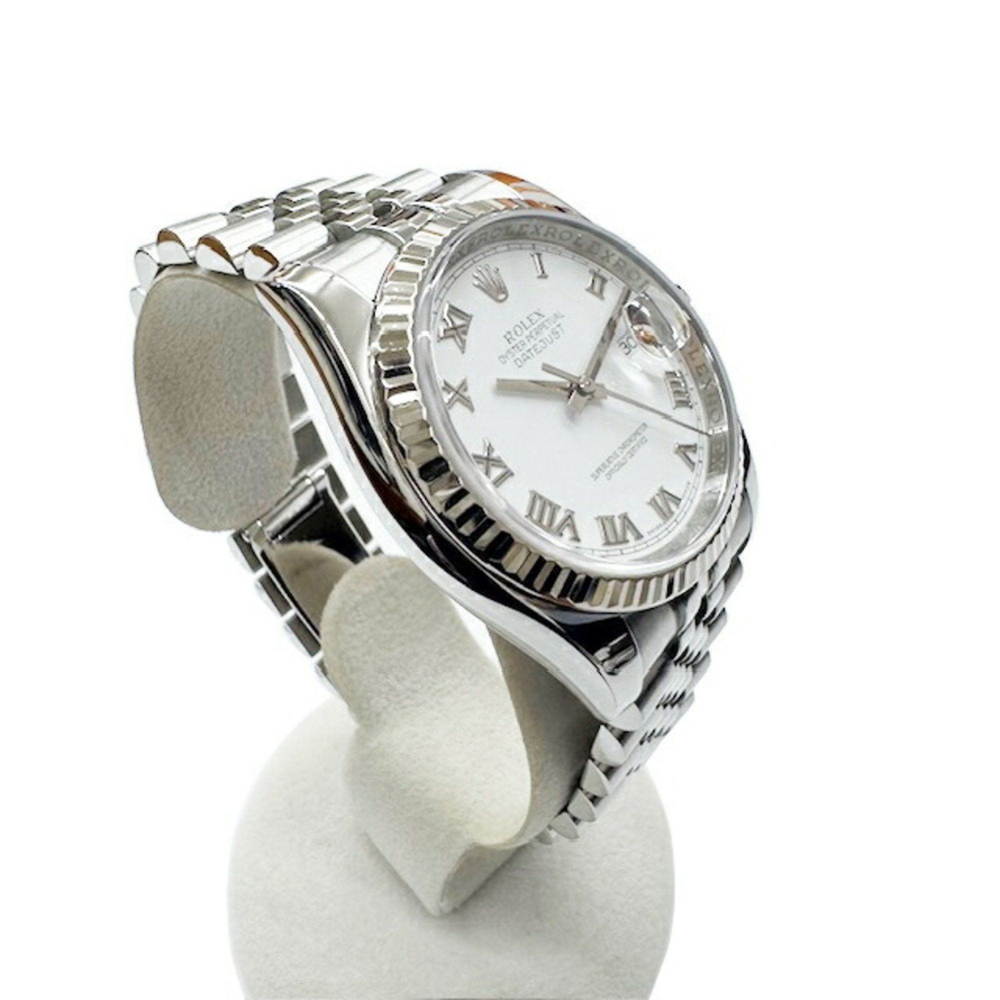 Rolex Rolex Datejust 116234 Roman Letters SS WG Combination Men's Automatic Watch Silver V Edition 2009 Size ONE SIZE - 3 Thumbnail