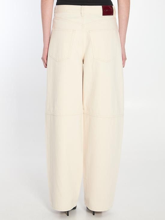 Gucci GUCCI Women Denim Pants 828601 BEIGE Size 28" / US 6 / IT 42 - 4 Thumbnail