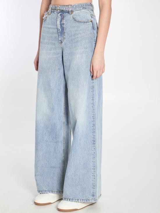 Zimmermann ZIMMERMANN Women Denim Pants 3881PS251 LIGHT BLUE Size 28" / US 6 / IT 42 - 2 Thumbnail