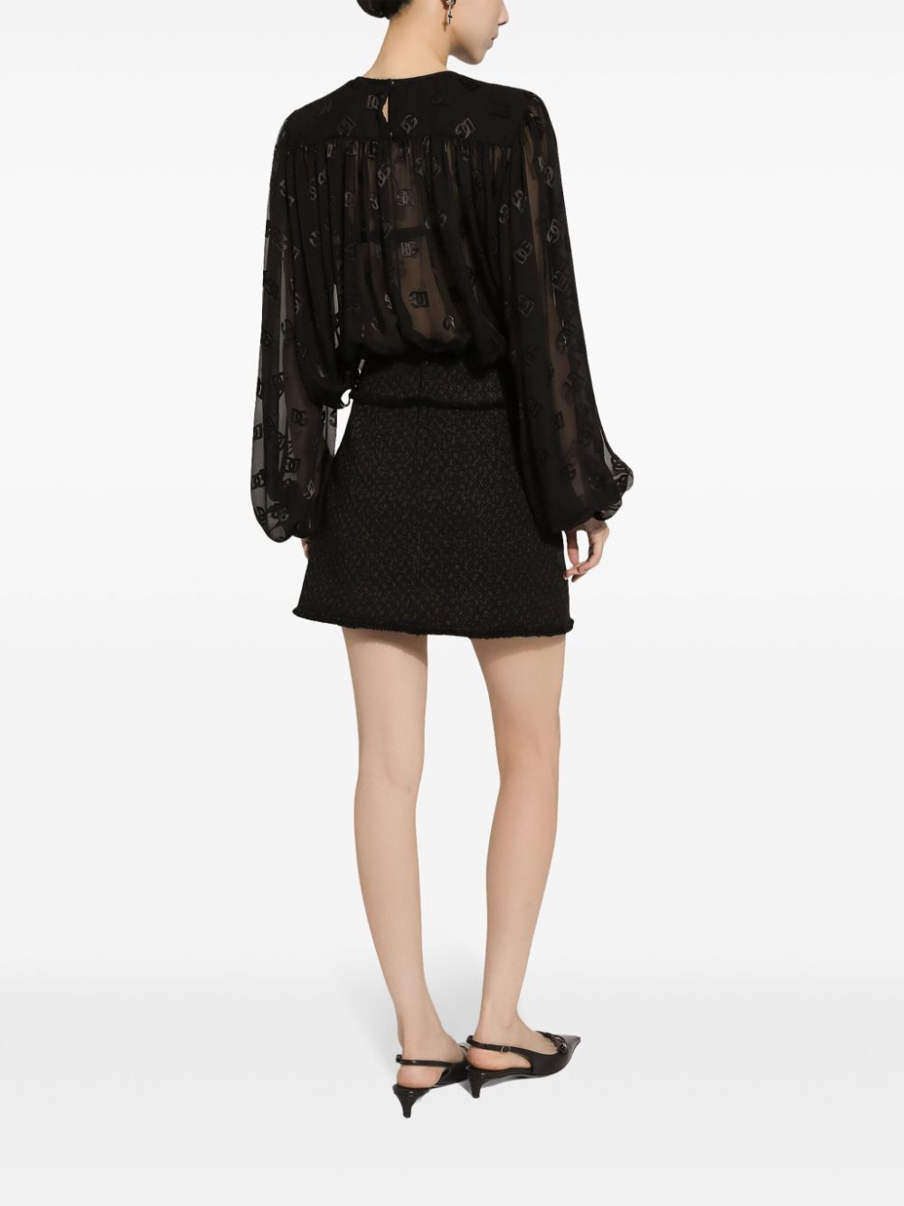 Dolce & Gabbana GONNA RASCHEL TWEED Size 30" / US 8 / IT 44 - 3 Thumbnail