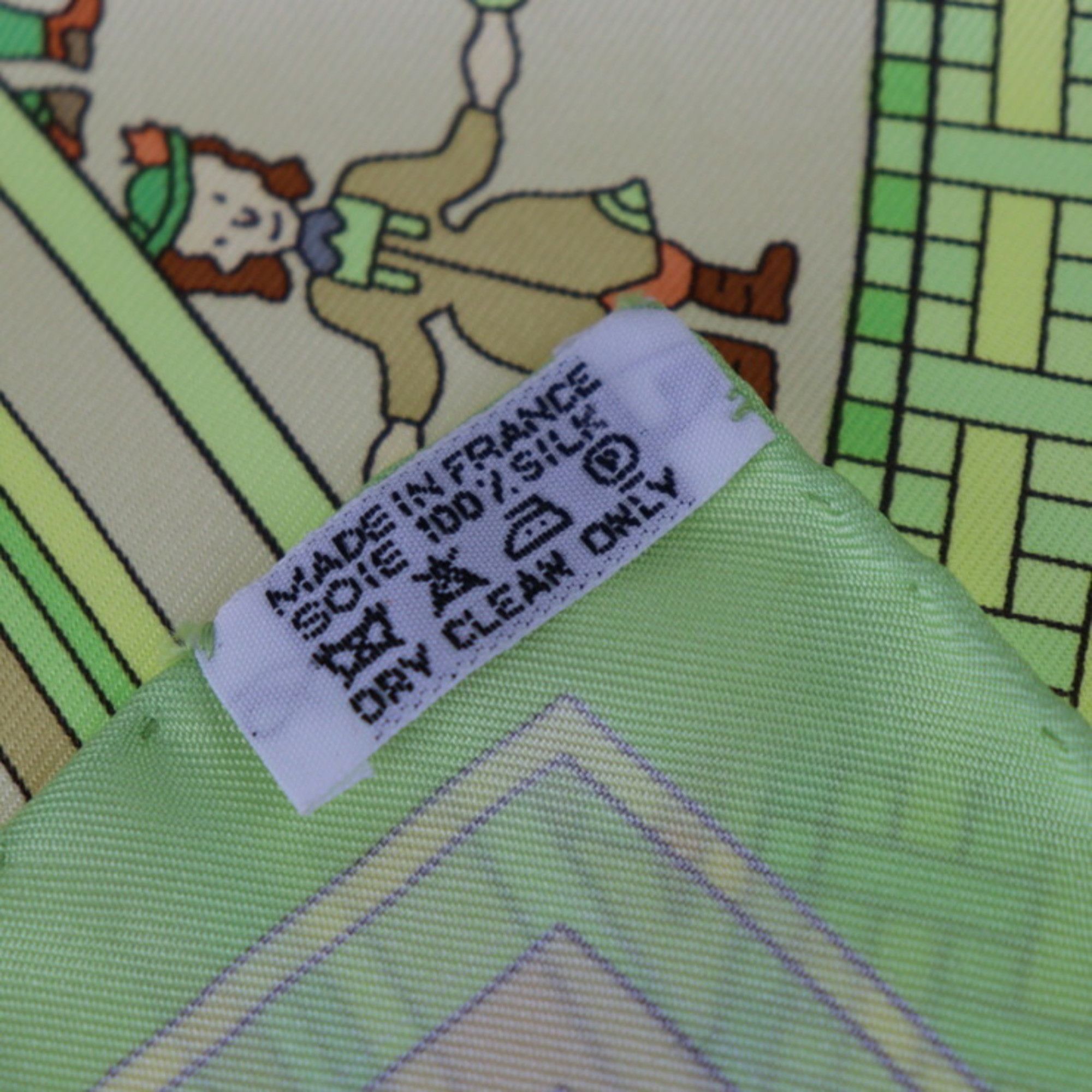 Other HERMES DONNER LA MAIN Carré 90 Scarf - Silk Green Multicolor Large Size ONE SIZE - 8 Thumbnail