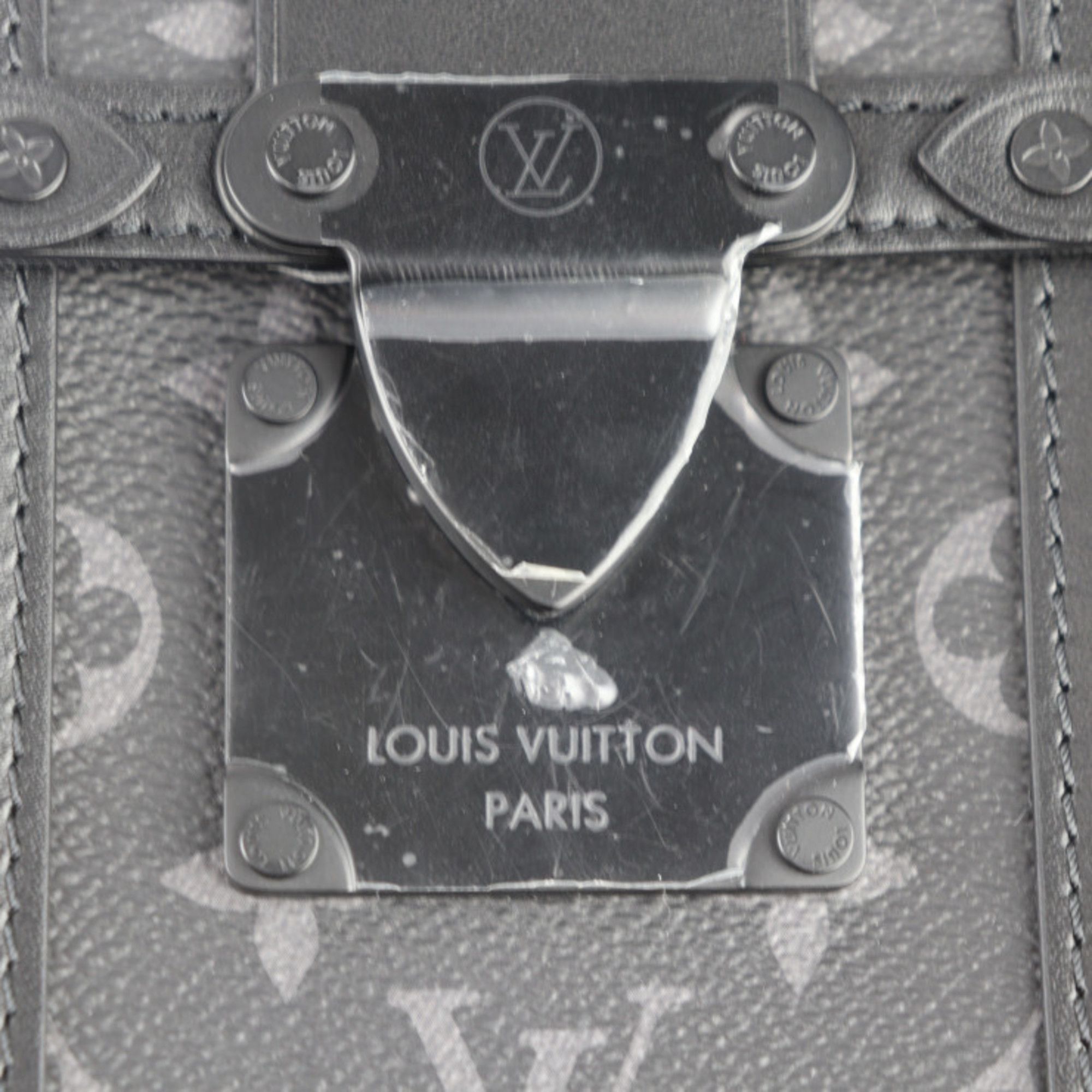 Louis Vuitton Louis Vuitton Vertical Trunk Wearable Wallet Monogram Eclipse Shoulder Bag M82077 Leather Black Size ONE SIZE - 7 Thumbnail