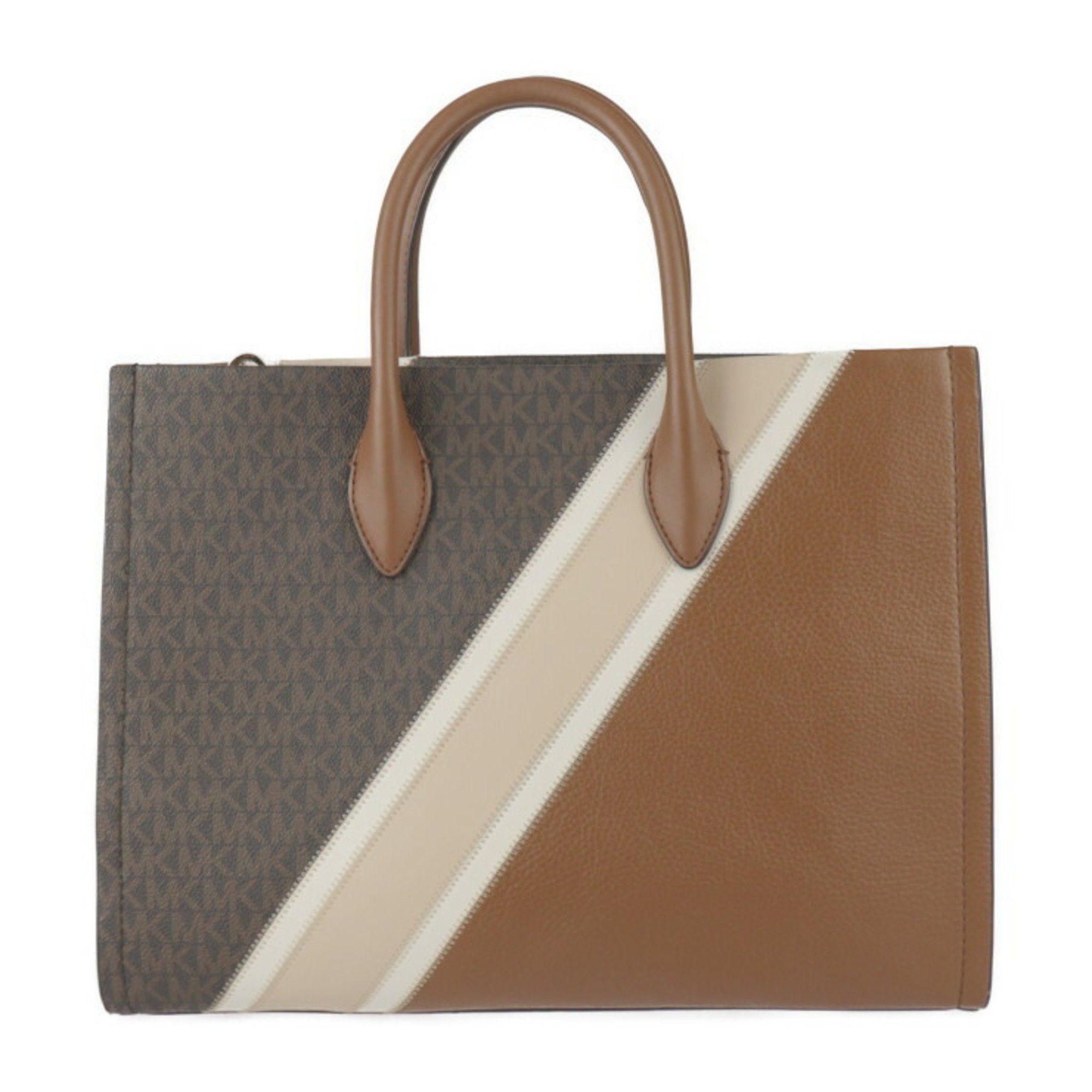 Michael Kors Michael Kors MIRELLA EW Tote Bag 35R3G7ZT8L Leather Brown Shoulder Size ONE SIZE - 3 Thumbnail
