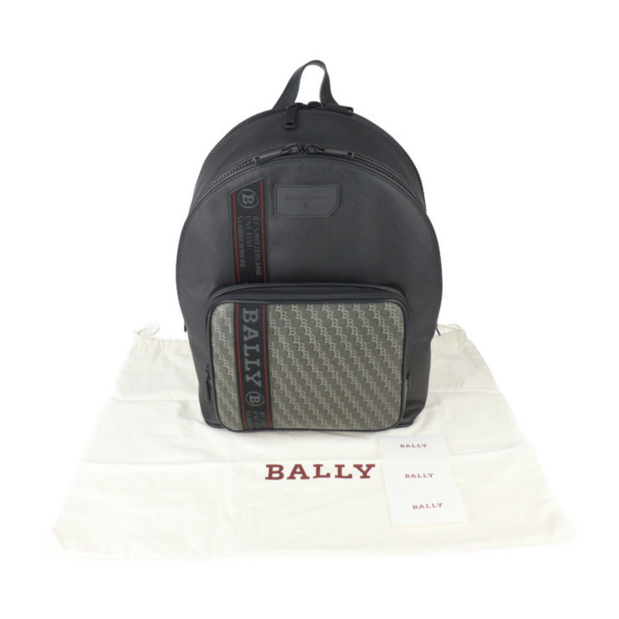 Bally BALLY SARKIS.PBB OFF SHORE Backpack/Daypack 6235445 Leather Black Backpack Size ONE SIZE - 10 Thumbnail