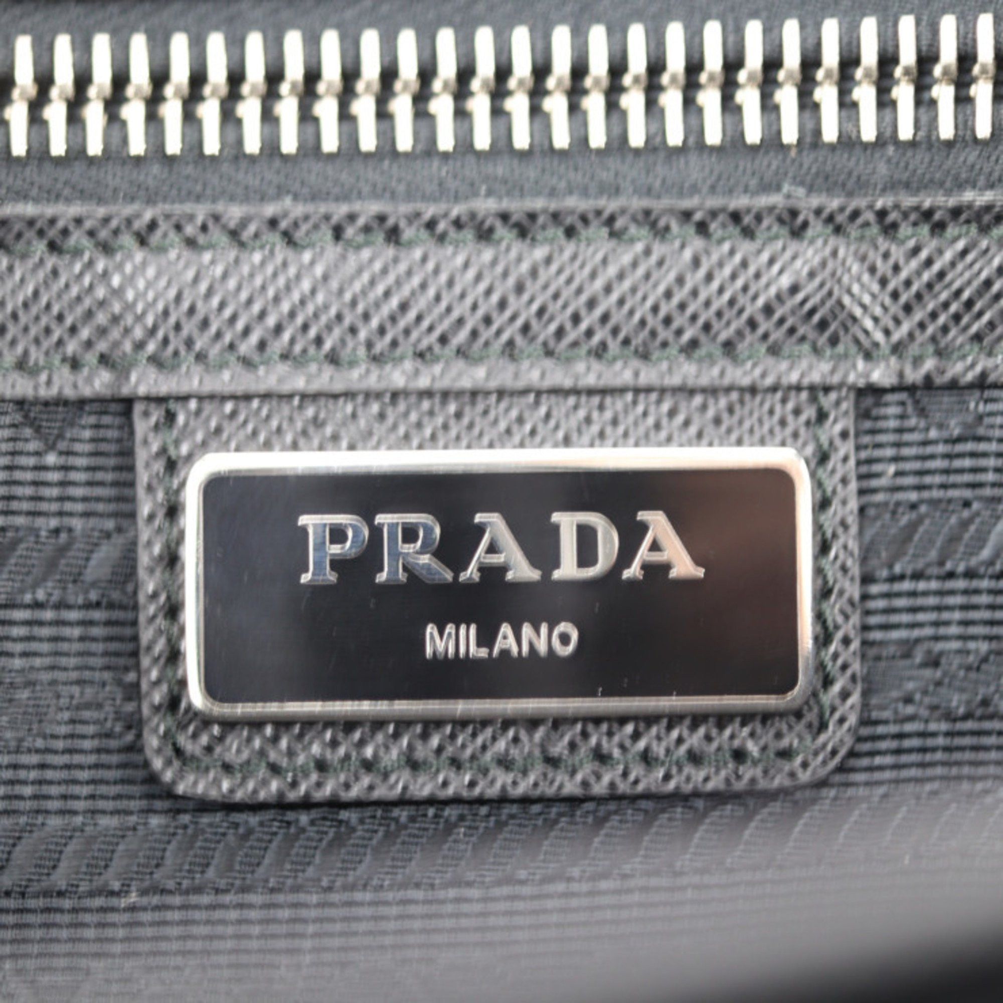 Prada Prada Pouch Second Bag 2VF056 Saffiano Leather Black Clutch Size ONE SIZE - 8 Thumbnail