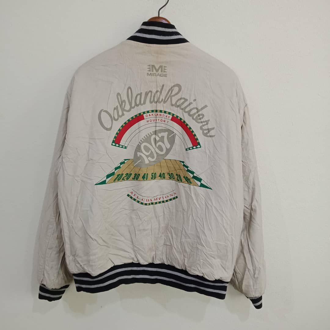NFL × Vintage VINTAGE REVERSIBLE OAKLAND RAIDERS JACKET Size US L / EU 52-54 / 3 - 8 Thumbnail