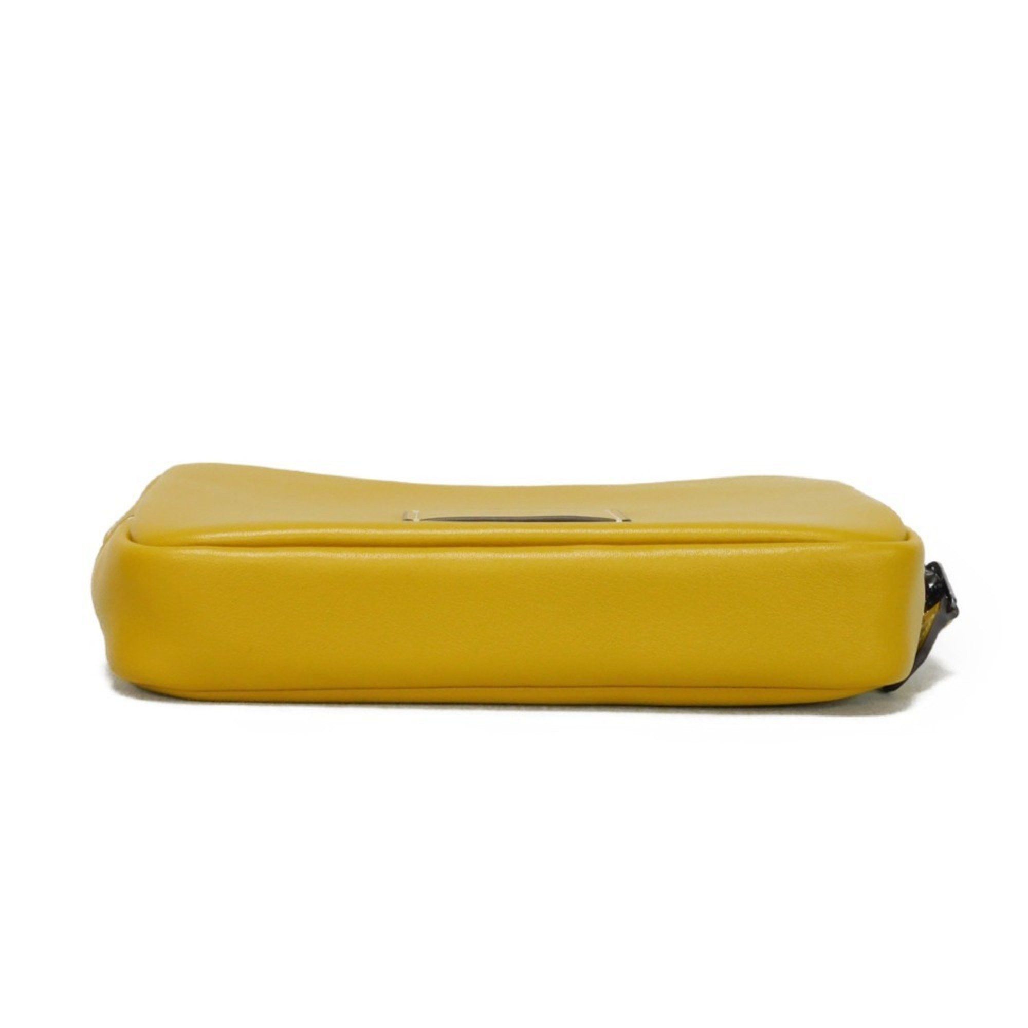 Coach COACH Shoulder Bag Carrier Phone Crossbody Smooth Calf Yellow Pochette Embossed Flax CM170 Men's Size ONE SIZE - 10 Thumbnail
