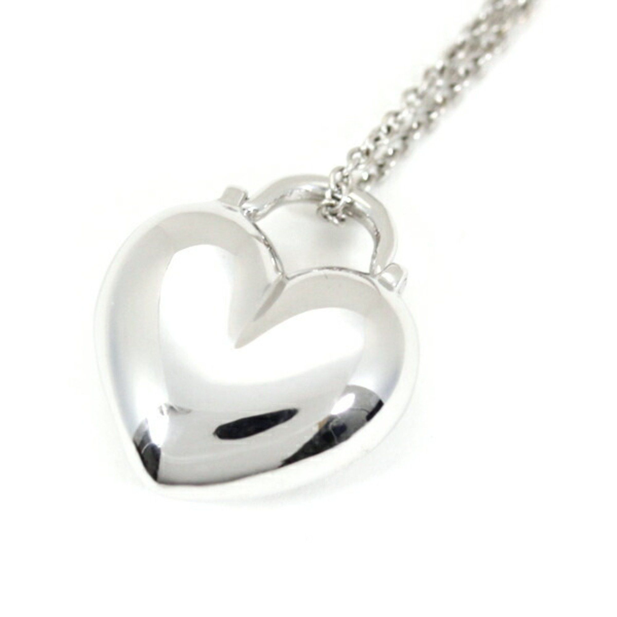 Tiffany & Co. Tiffany Necklace Sentimental Heart 3P Diamond K18 WG 750 Pendant White Gold Women's TIFFANY & Co. Z21 Size ONE SIZE - 2 Thumbnail