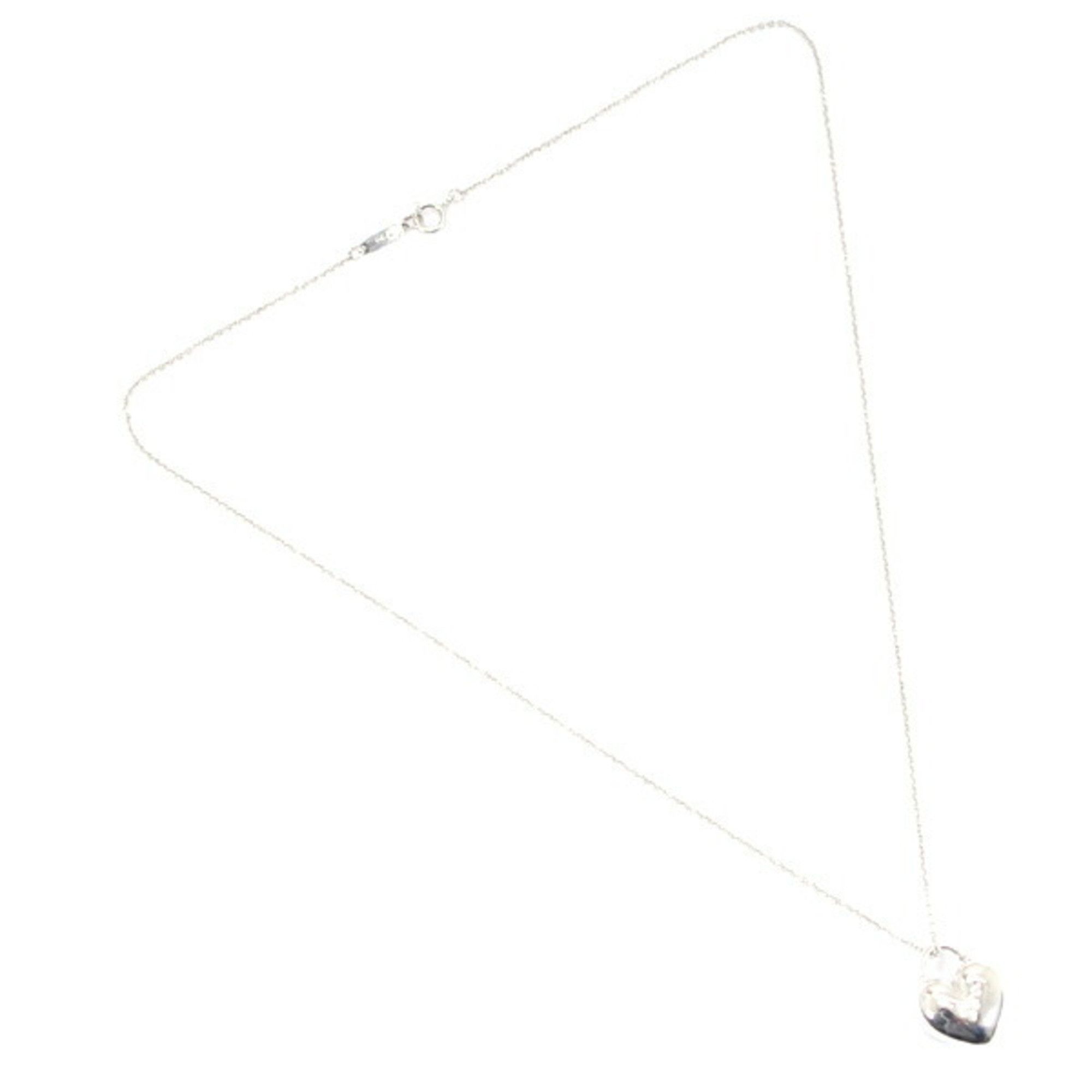 Tiffany & Co. Tiffany Necklace Sentimental Heart 3P Diamond K18 WG 750 Pendant White Gold Women's TIFFANY & Co. Z21 Size ONE SIZE - 6 Thumbnail