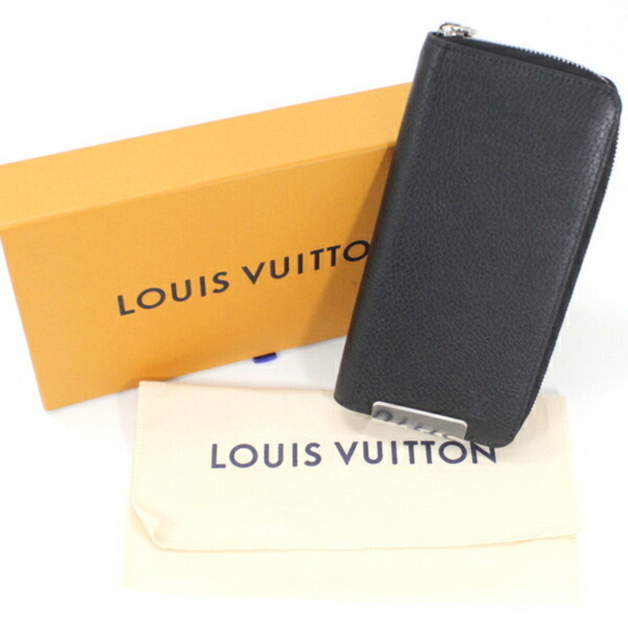Louis Vuitton Louis Vuitton Long Wallet Zipper Vertical Leather Men's Black Round M58412 Zip LOUIS VUITTON T5601 Size ONE SIZE - 12 Thumbnail