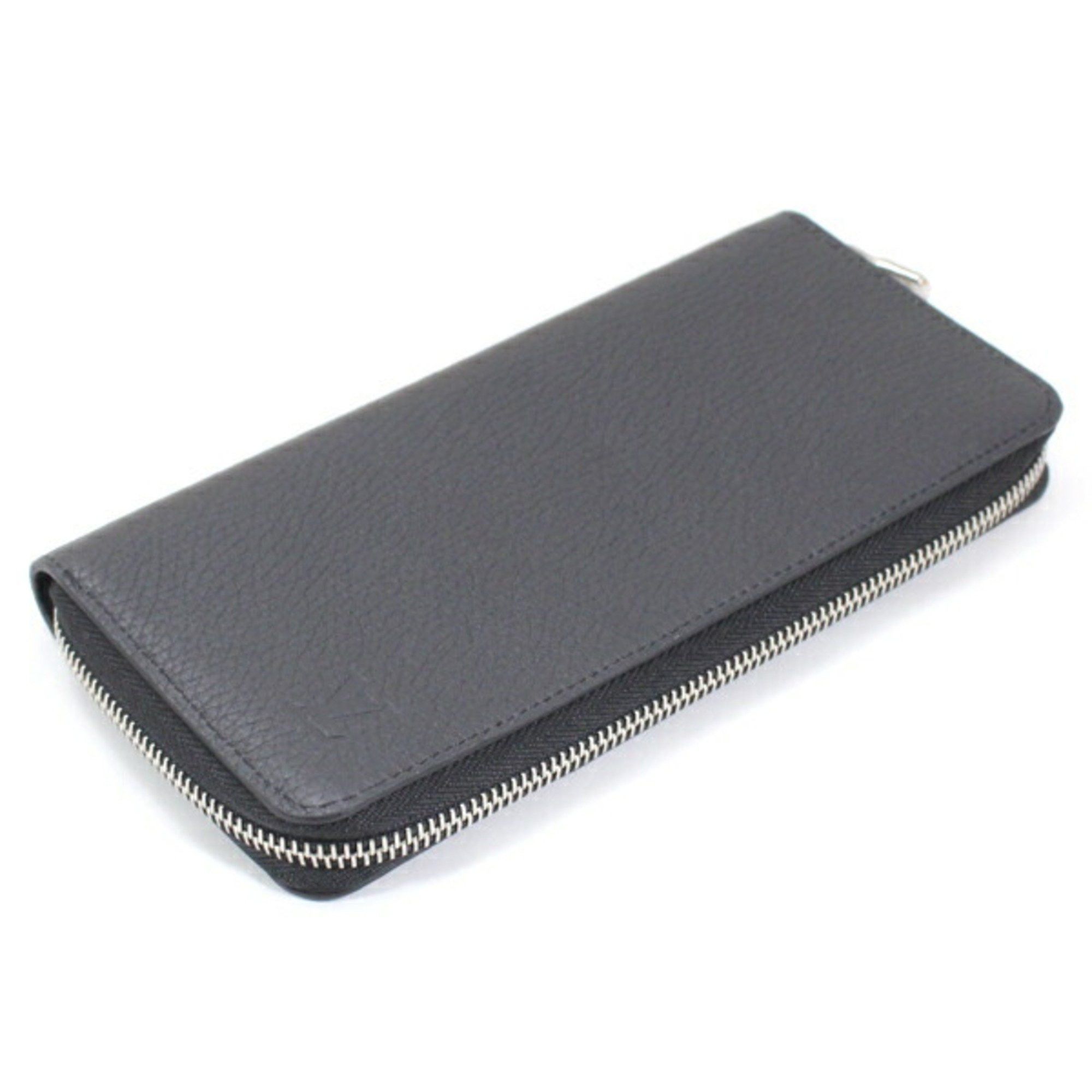 Louis Vuitton Louis Vuitton Long Wallet Zipper Vertical Leather Men's Black Round M58412 Zip LOUIS VUITTON T5601 Size ONE SIZE - 3 Thumbnail