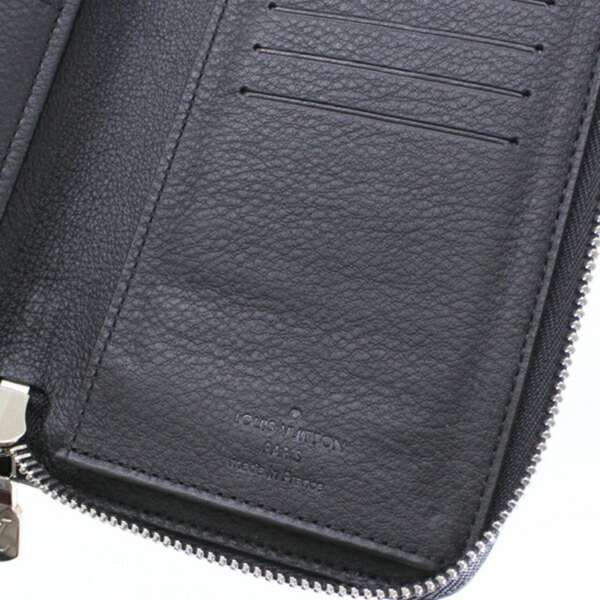 Louis Vuitton Louis Vuitton Long Wallet Zipper Vertical Leather Men's Black Round M58412 Zip LOUIS VUITTON T5601 Size ONE SIZE - 9 Thumbnail