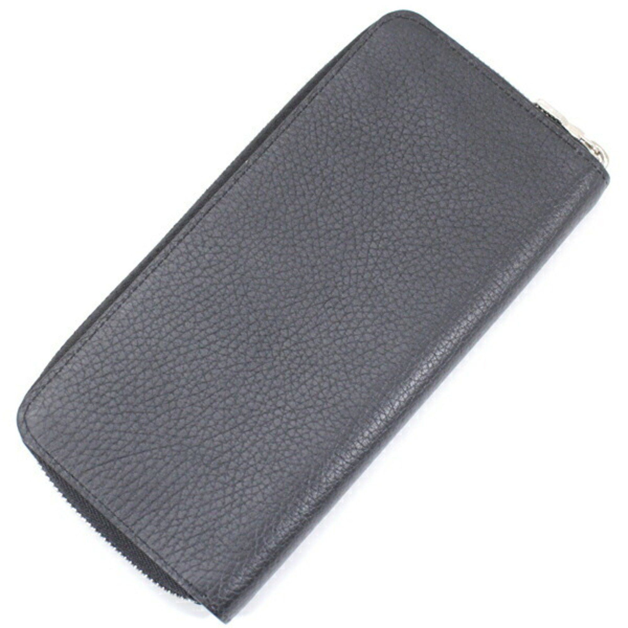 Louis Vuitton Louis Vuitton Long Wallet Zipper Vertical Leather Men's Black Round M58412 Zip LOUIS VUITTON T5601 Size ONE SIZE - 2 Thumbnail