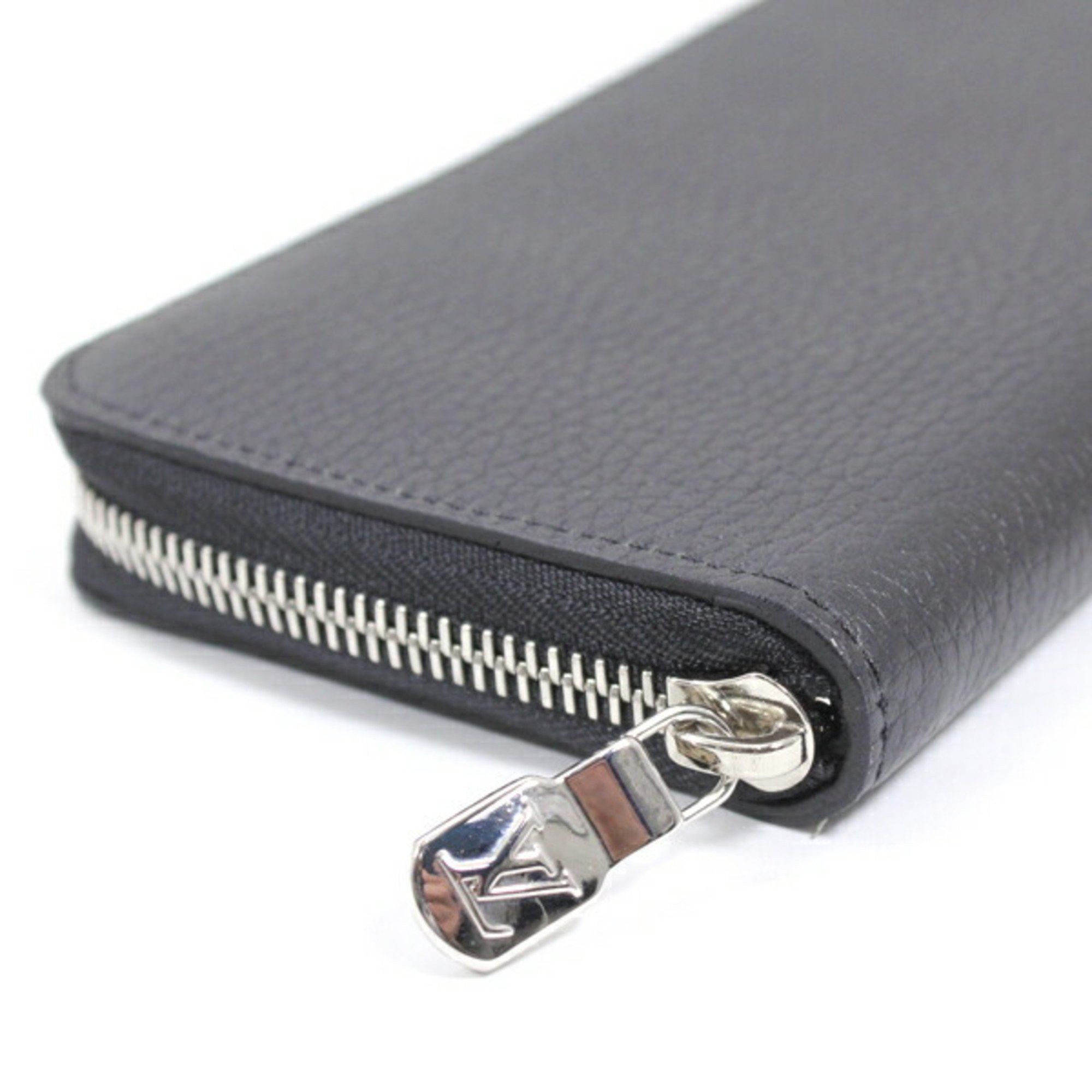 Louis Vuitton Louis Vuitton Long Wallet Zipper Vertical Leather Men's Black Round M58412 Zip LOUIS VUITTON T5601 Size ONE SIZE - 5 Thumbnail