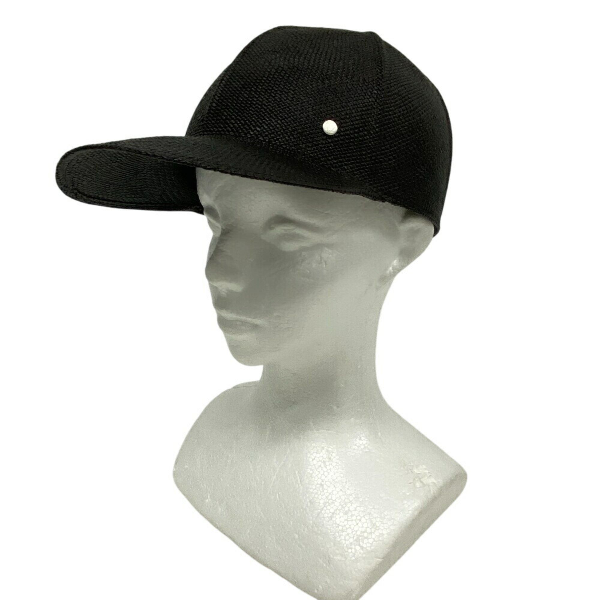 Hermes Hermes Serie Cap Black Men's Size ONE SIZE - 7 Thumbnail
