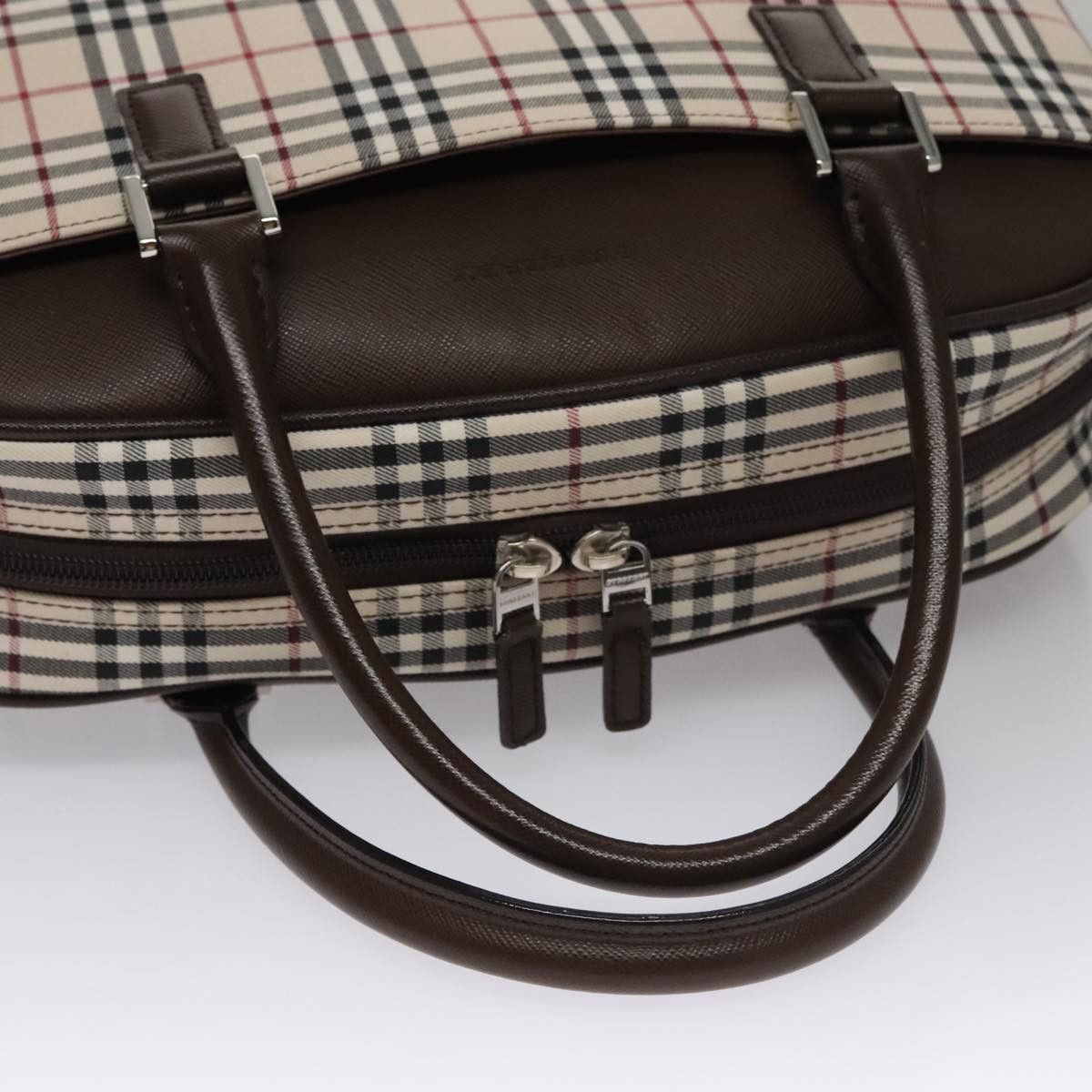 Burberry Nova Check Beige Canvas Handbag (Pre-Owned) Size ONE SIZE - 5 Thumbnail