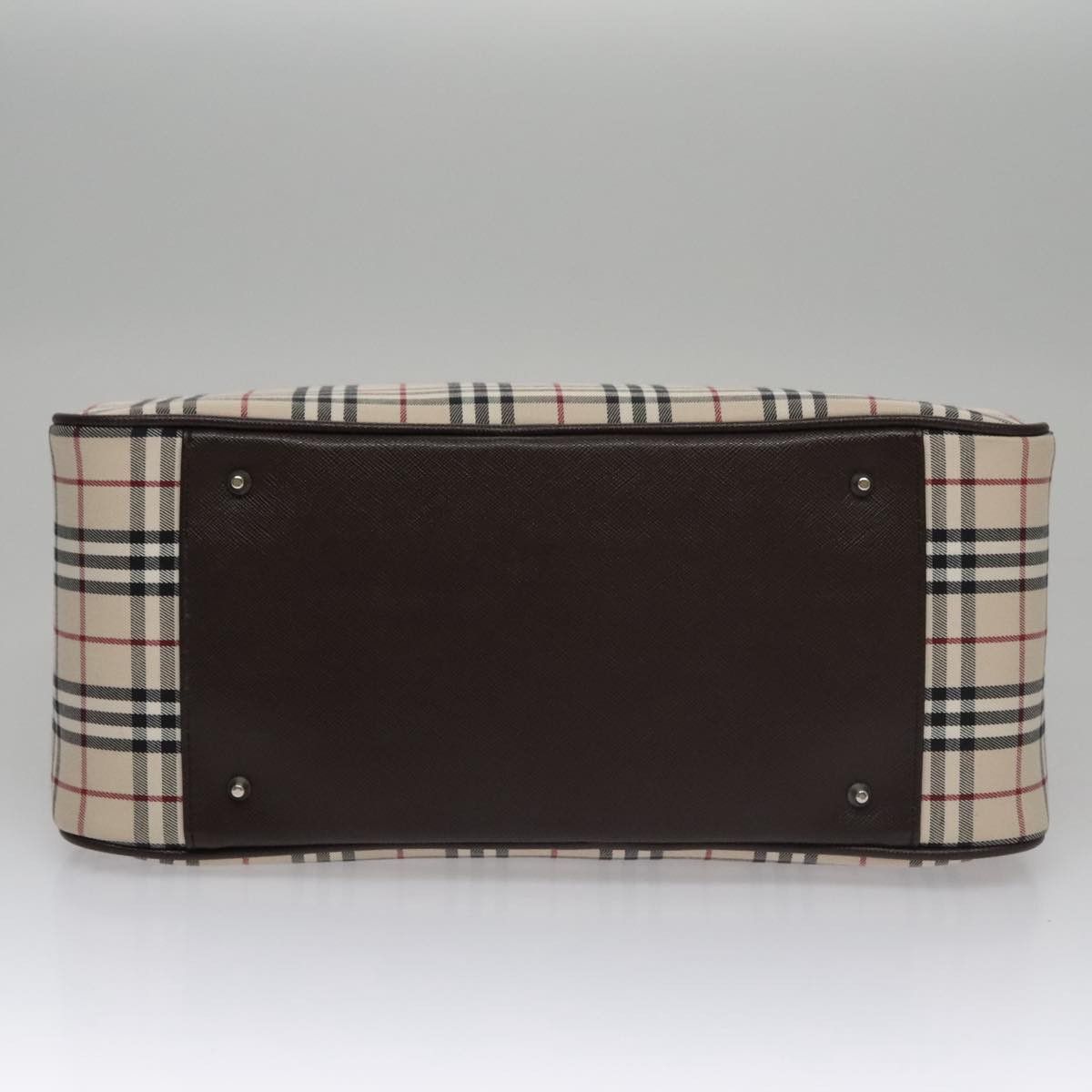 Burberry Nova Check Beige Canvas Handbag (Pre-Owned) Size ONE SIZE - 17 Thumbnail