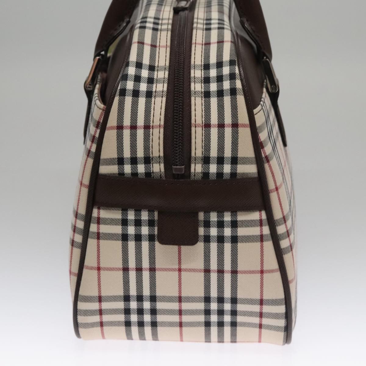 Burberry Nova Check Beige Canvas Handbag (Pre-Owned) Size ONE SIZE - 4 Thumbnail