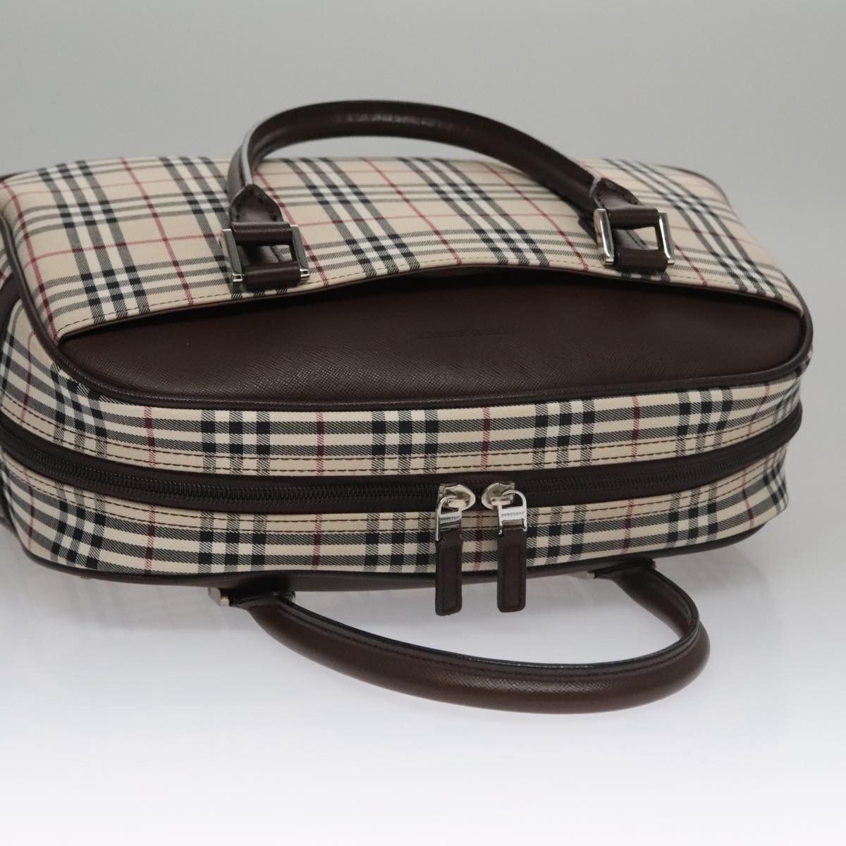 Burberry Nova Check Beige Canvas Handbag (Pre-Owned) Size ONE SIZE - 16 Thumbnail