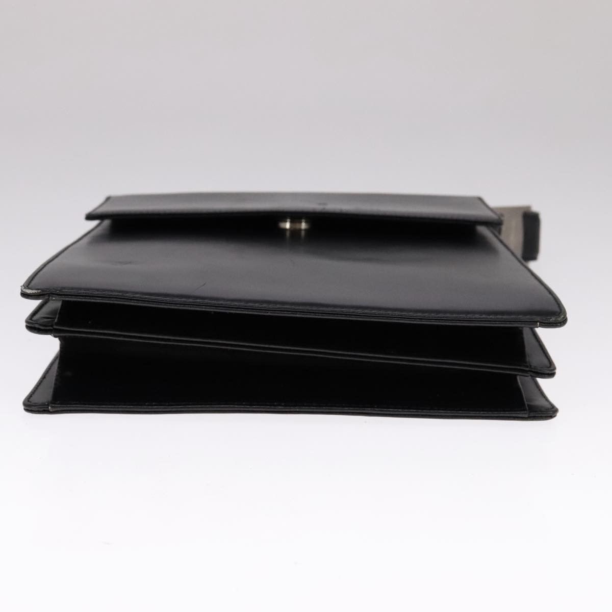 Salvatore Ferragamo Vara Black Leather Handbag (Pre-Owned) Size ONE SIZE - 6 Thumbnail