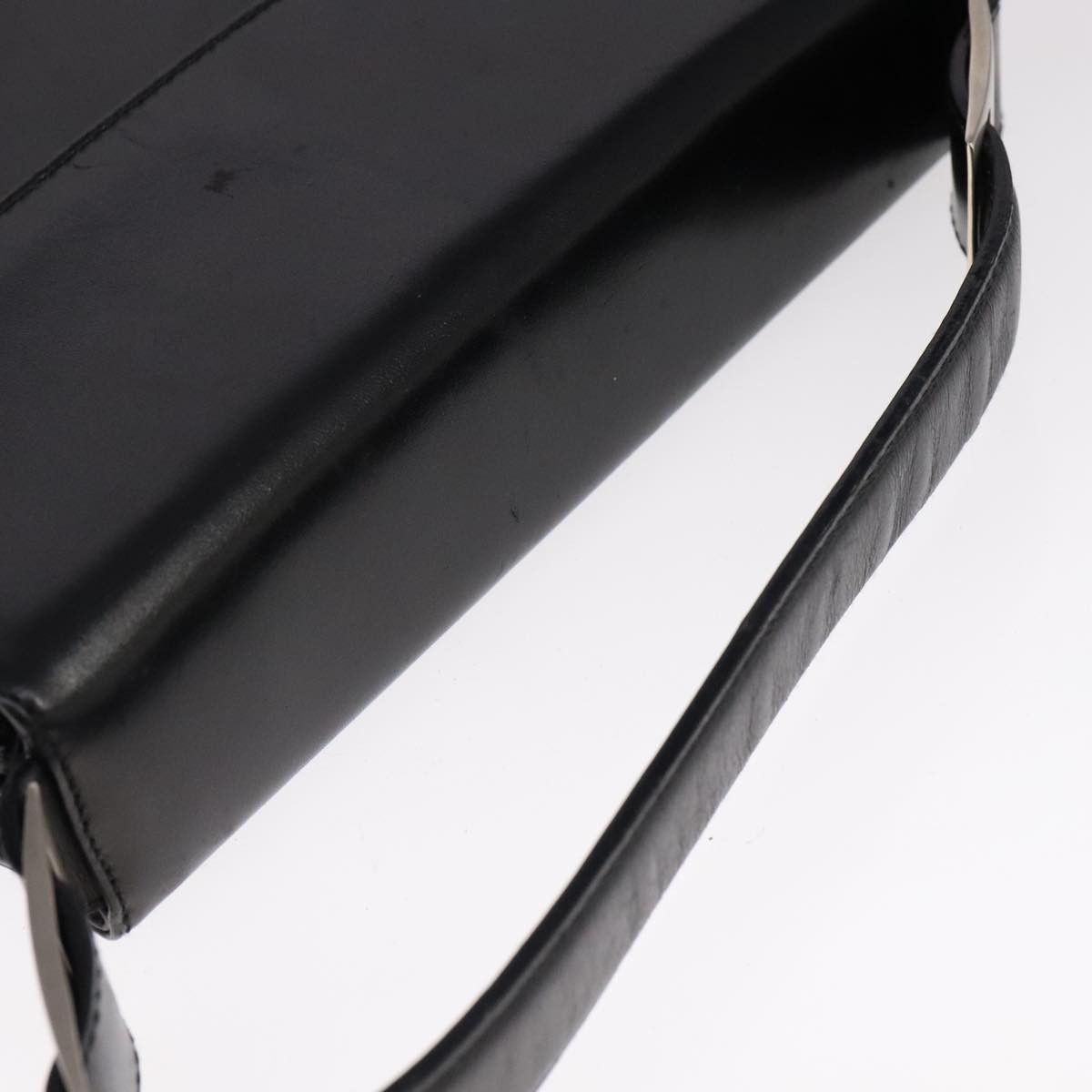 Salvatore Ferragamo Vara Black Leather Handbag (Pre-Owned) Size ONE SIZE - 15 Thumbnail