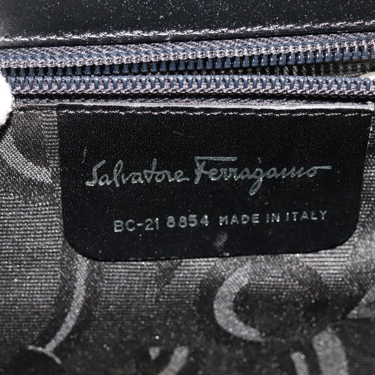 Salvatore Ferragamo Vara Black Leather Handbag (Pre-Owned) Size ONE SIZE - 10 Thumbnail