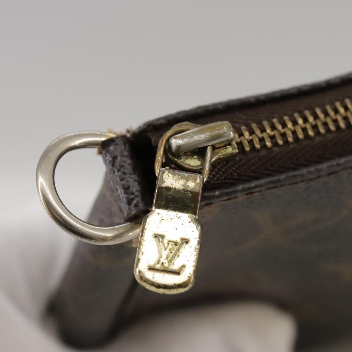 Louis Vuitton Pochette Accessoire Brown Canvas Clutch Bag (Pre-Owned) Size ONE SIZE - 9 Thumbnail